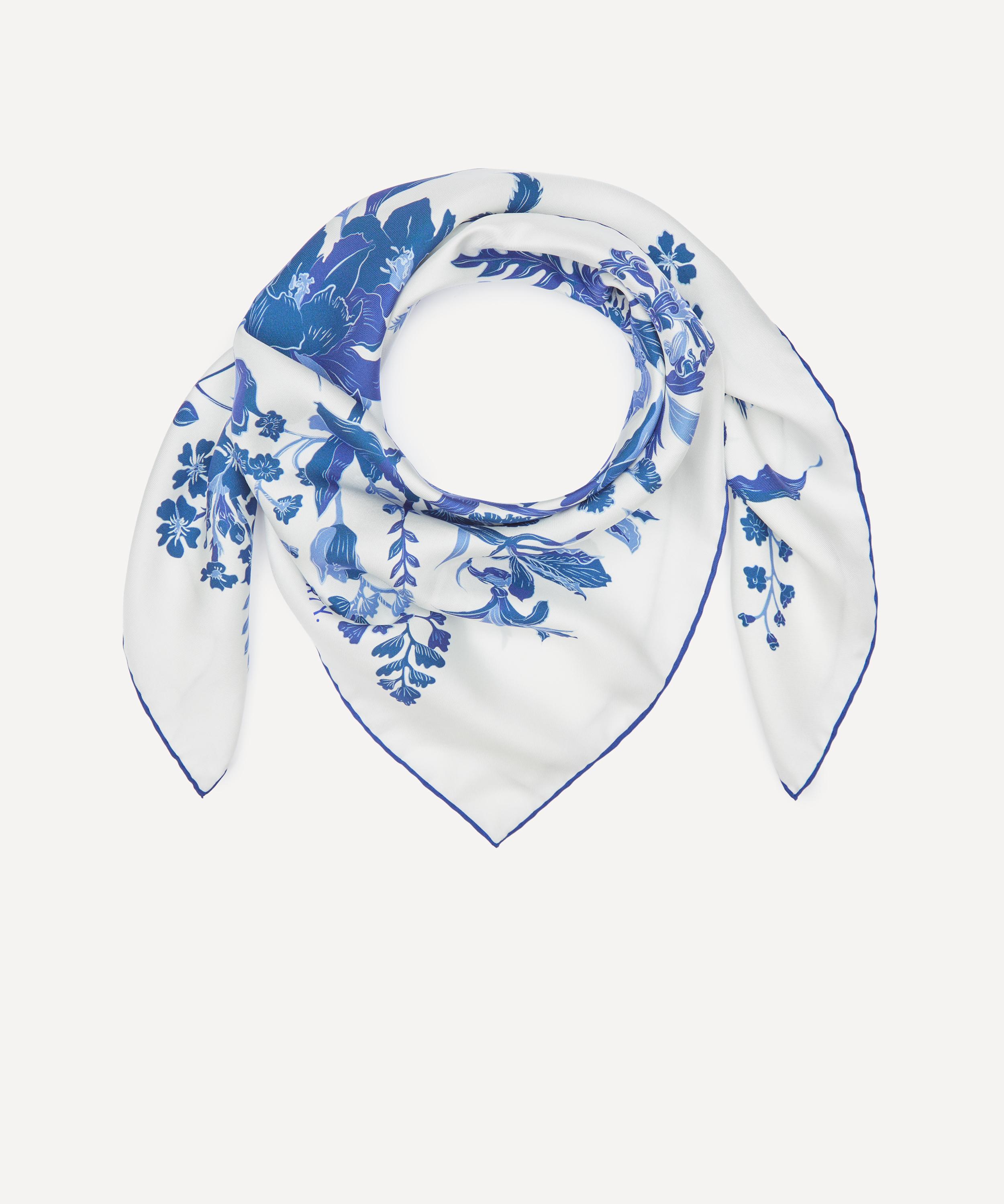 Liberty - Una Blooms Double Sided Silk Scarf 90 image number 3