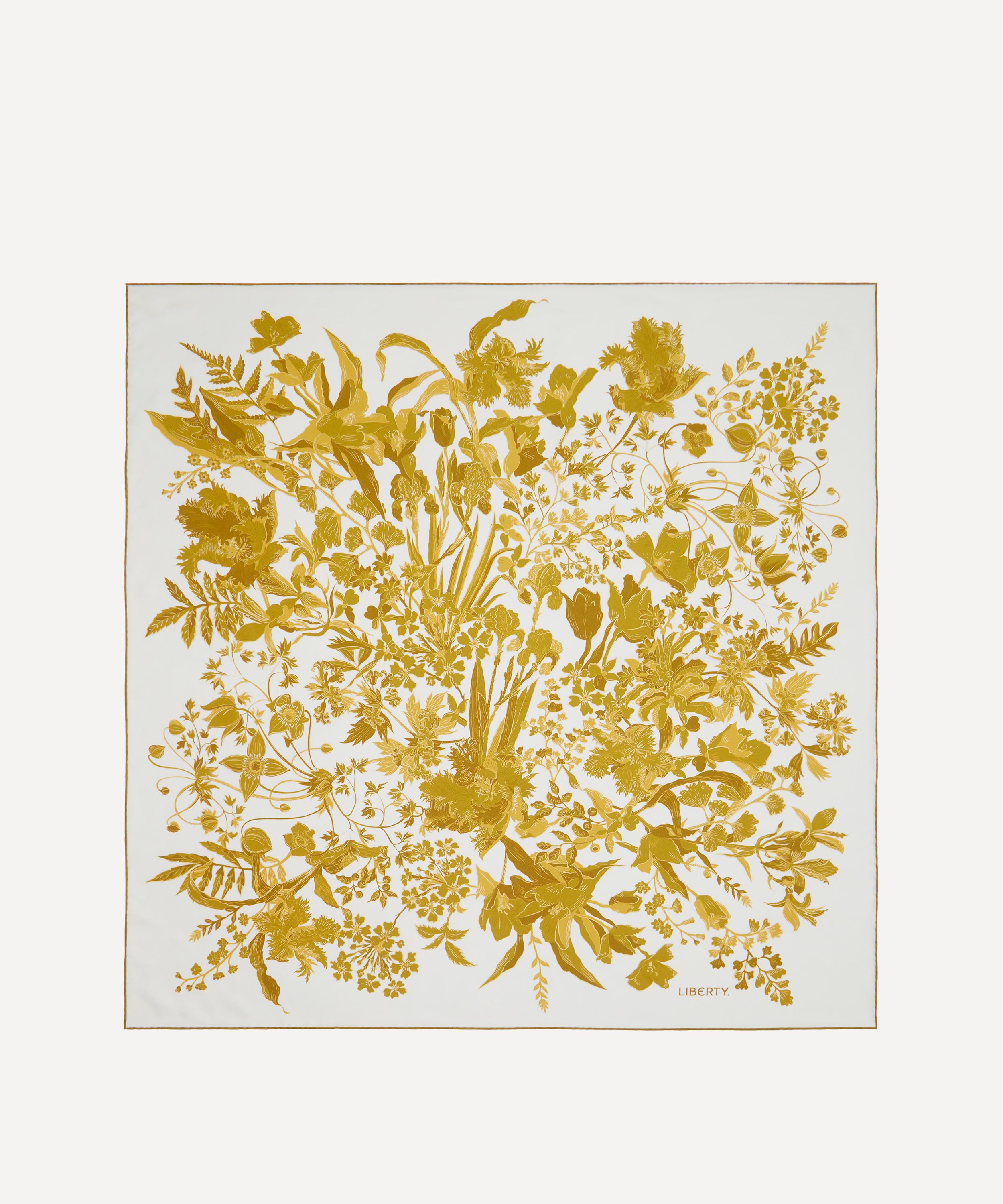 Liberty - Una Blooms Double Sided Silk Scarf 90 image number 4