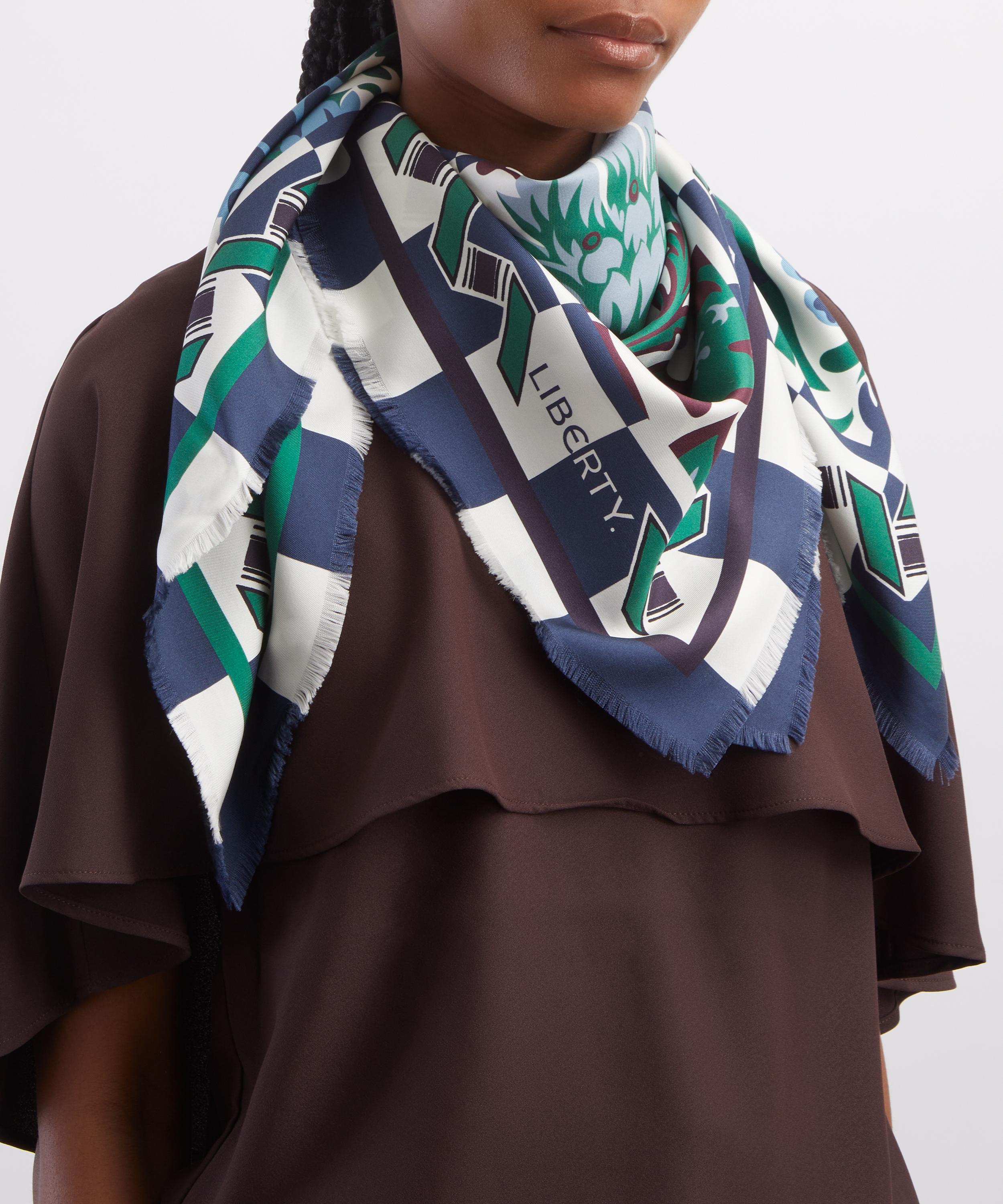 Liberty - Jayne&rsquo;s Wallpaper Silk Scarf 90 image number 1
