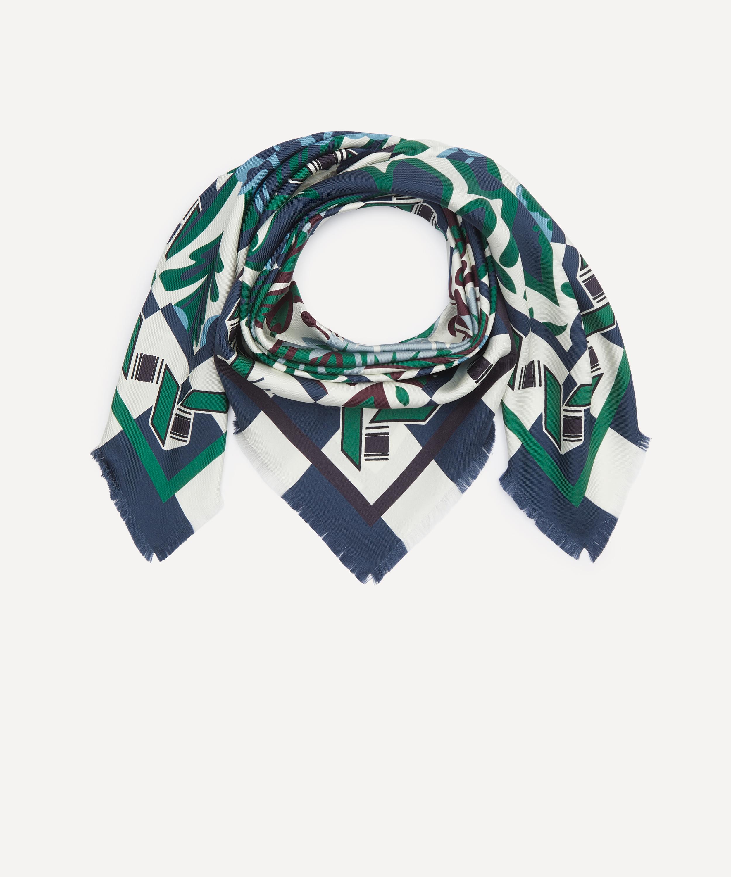 Liberty - Jayne&rsquo;s Wallpaper Silk Scarf 90 image number 2