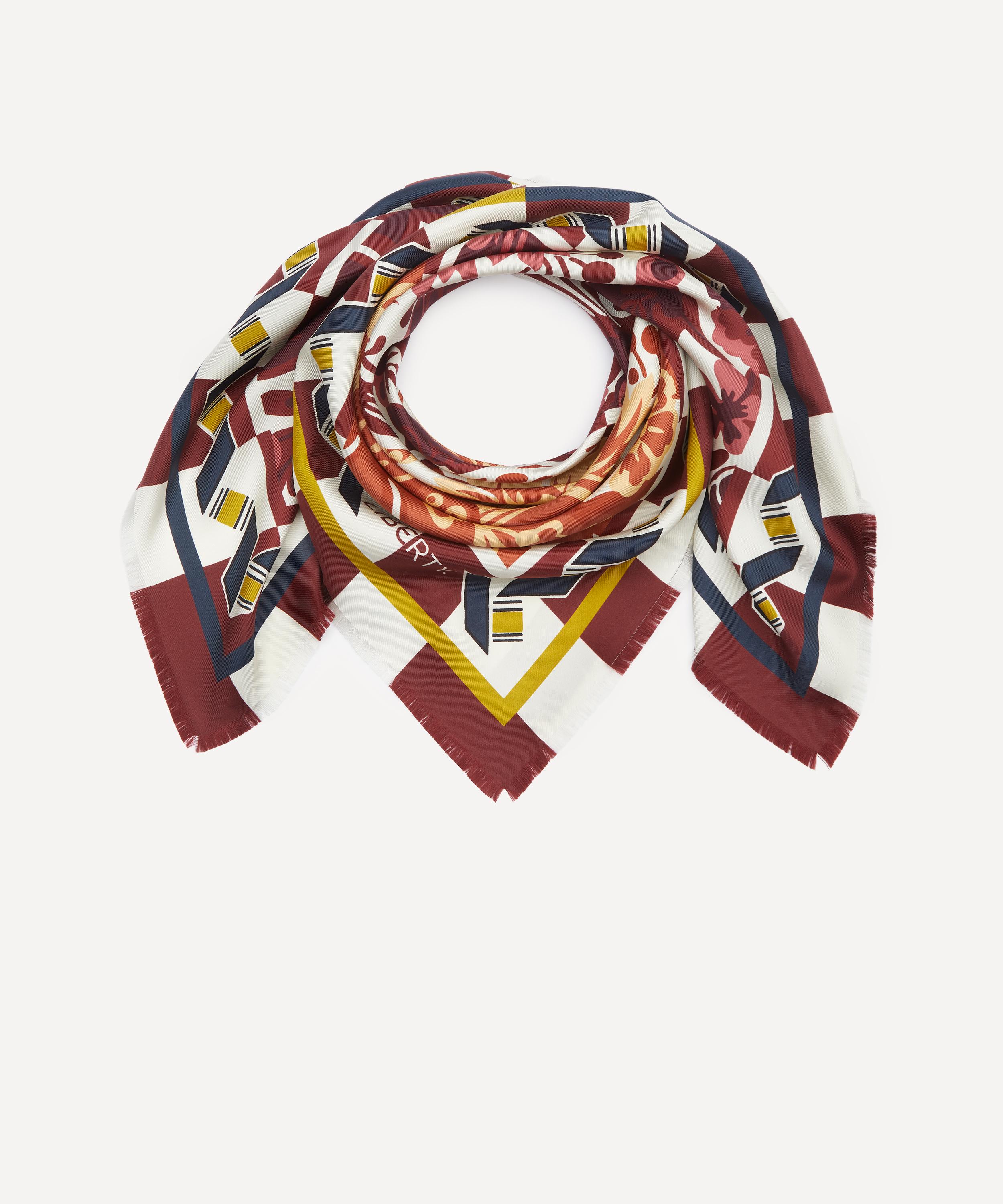 Liberty - Jayne&rsquo;s Wallpaper Silk Scarf 90 image number 2