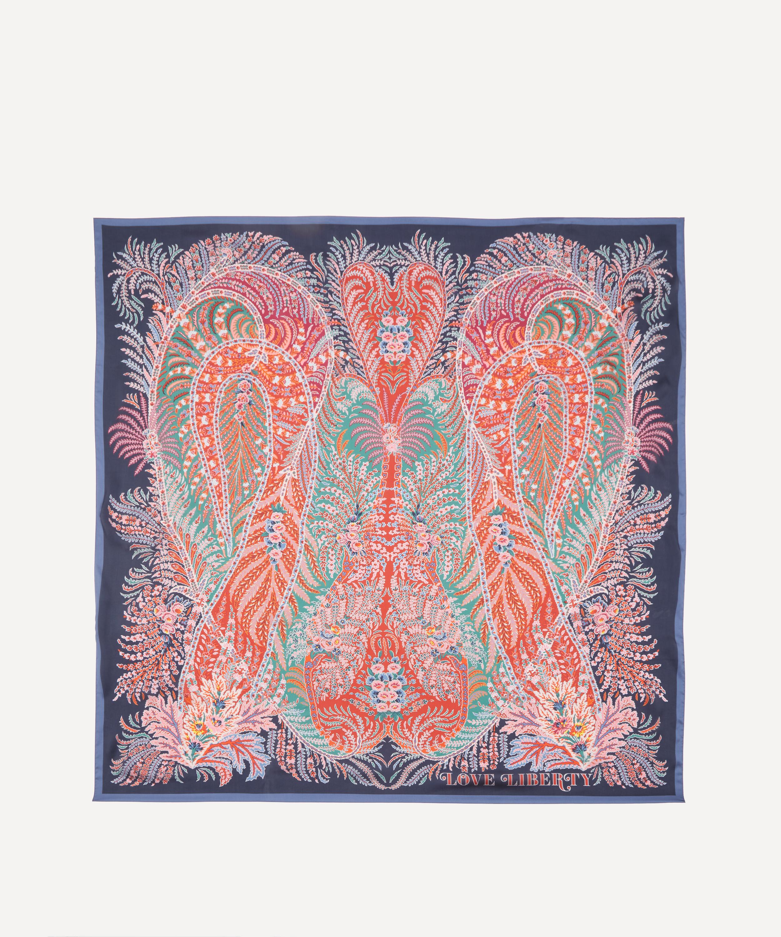 Liberty - Paisley Heart Silk Scarf 140 image number 0
