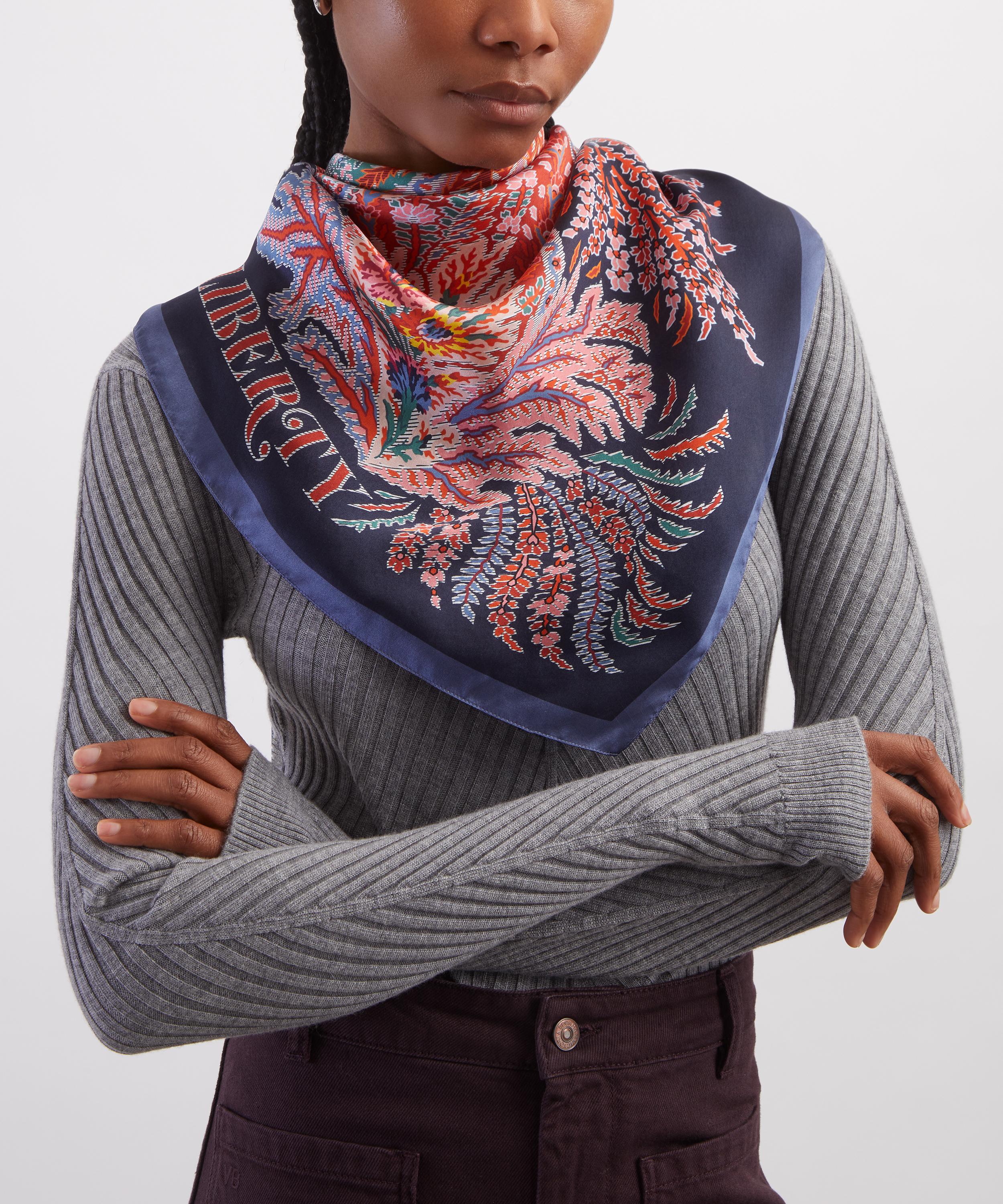 Liberty - Paisley Heart Silk Scarf 140 image number 1