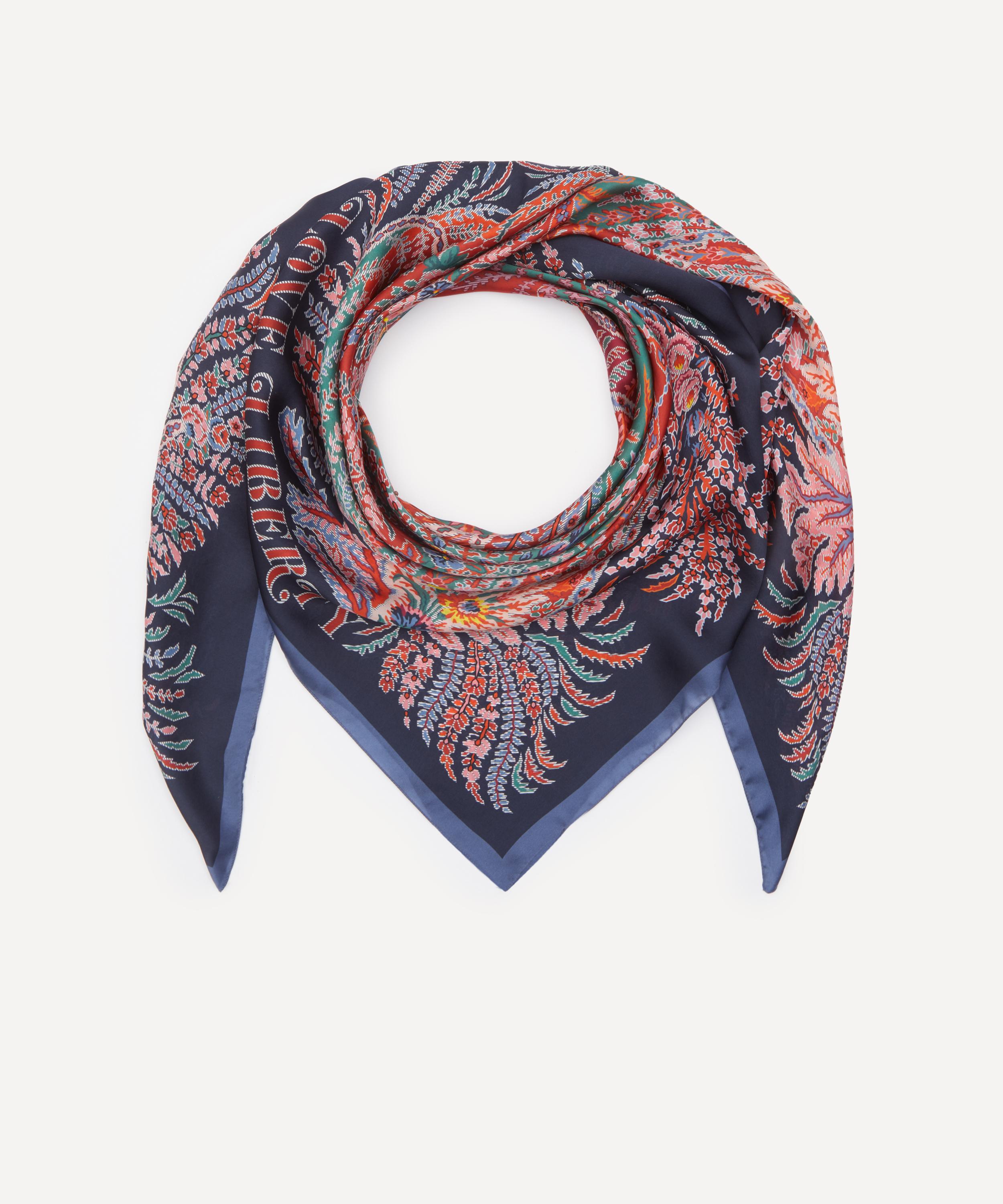 Liberty - Paisley Heart Silk Scarf 140 image number 2