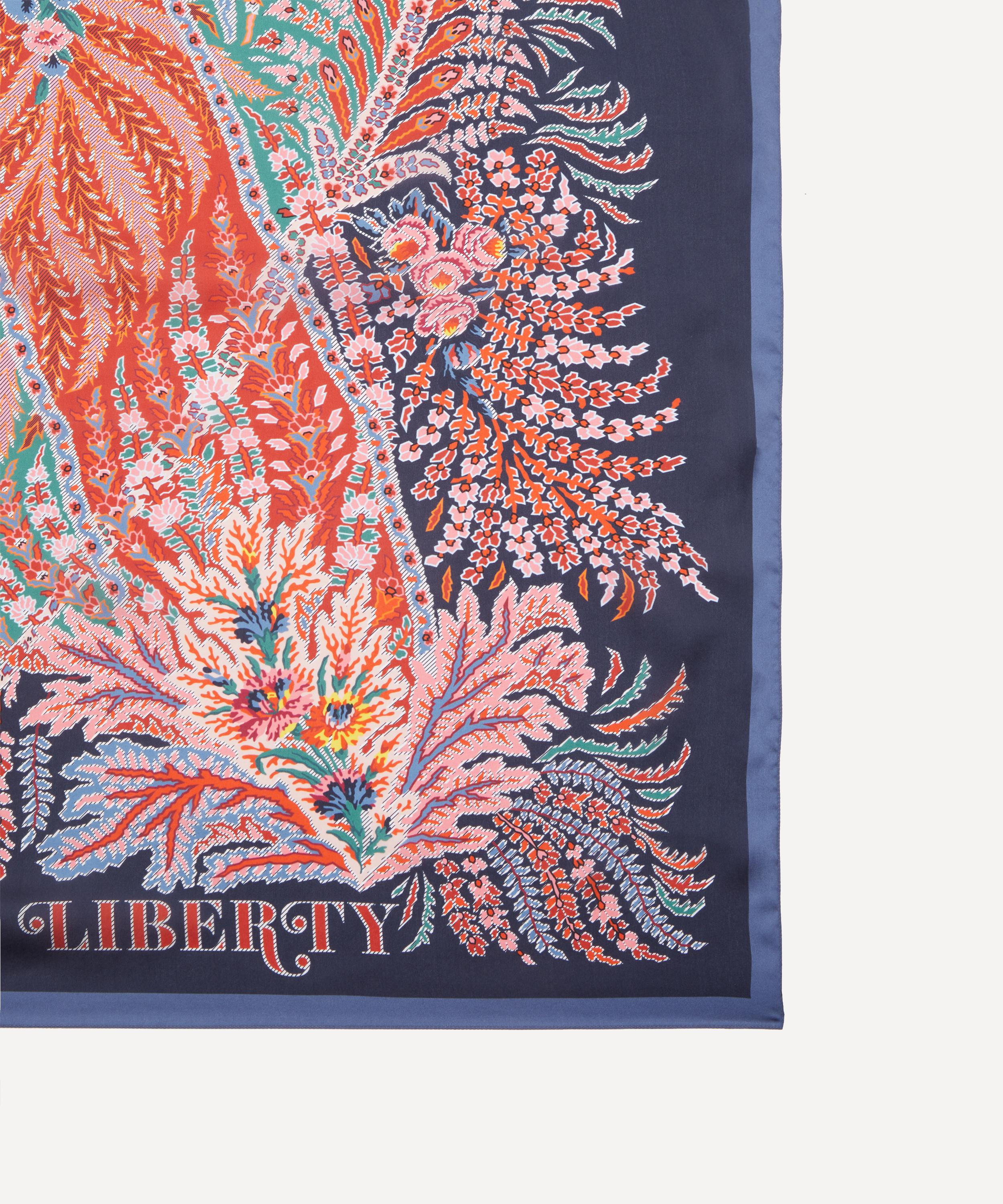 Liberty - Paisley Heart Silk Scarf 140 image number 3