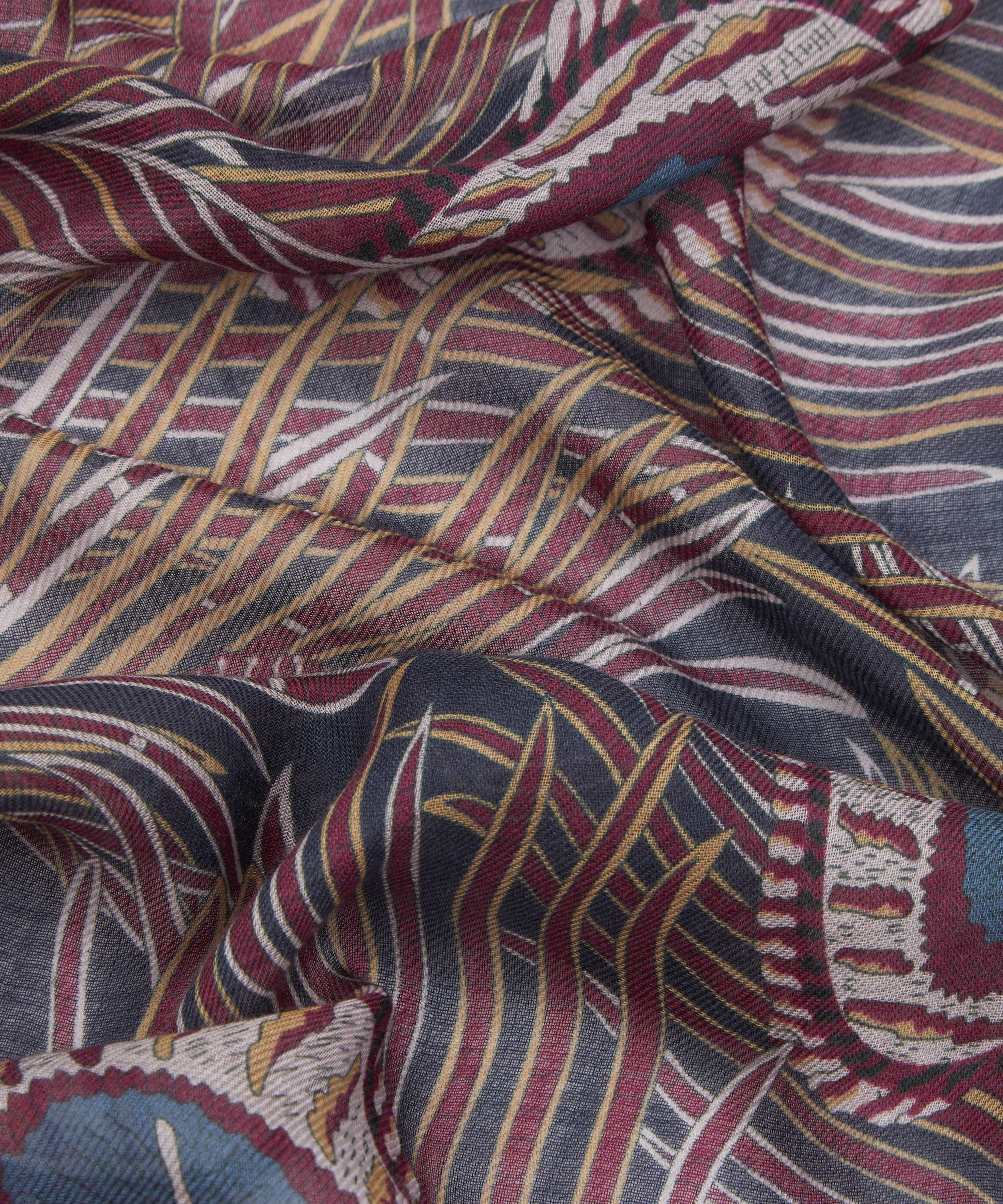 Liberty - Hera Bouquet 70X190 Wool-Silk Scarf image number 4