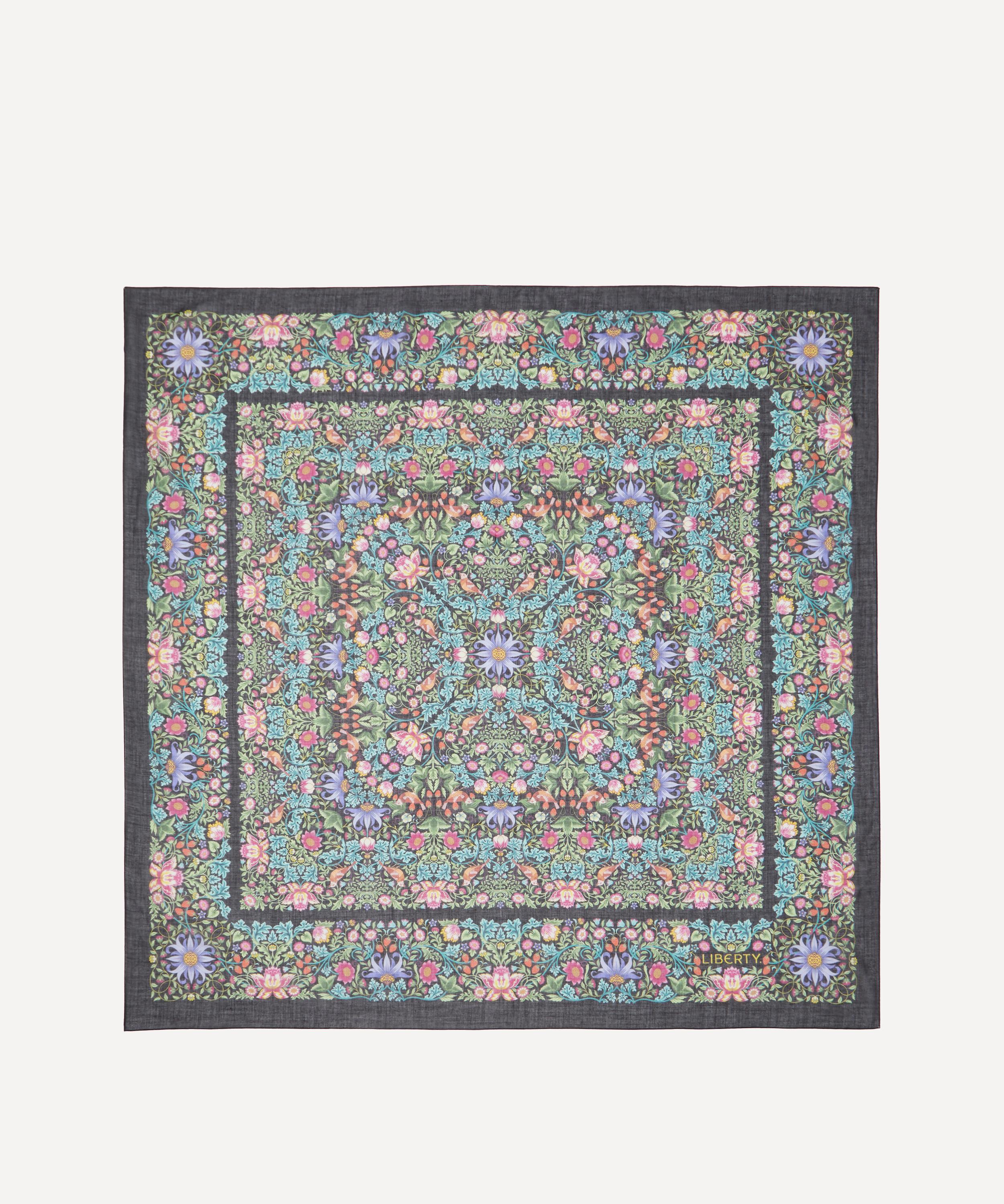Liberty - Strawberry Thief Cashmere-Silk Scarf 140 image number 0