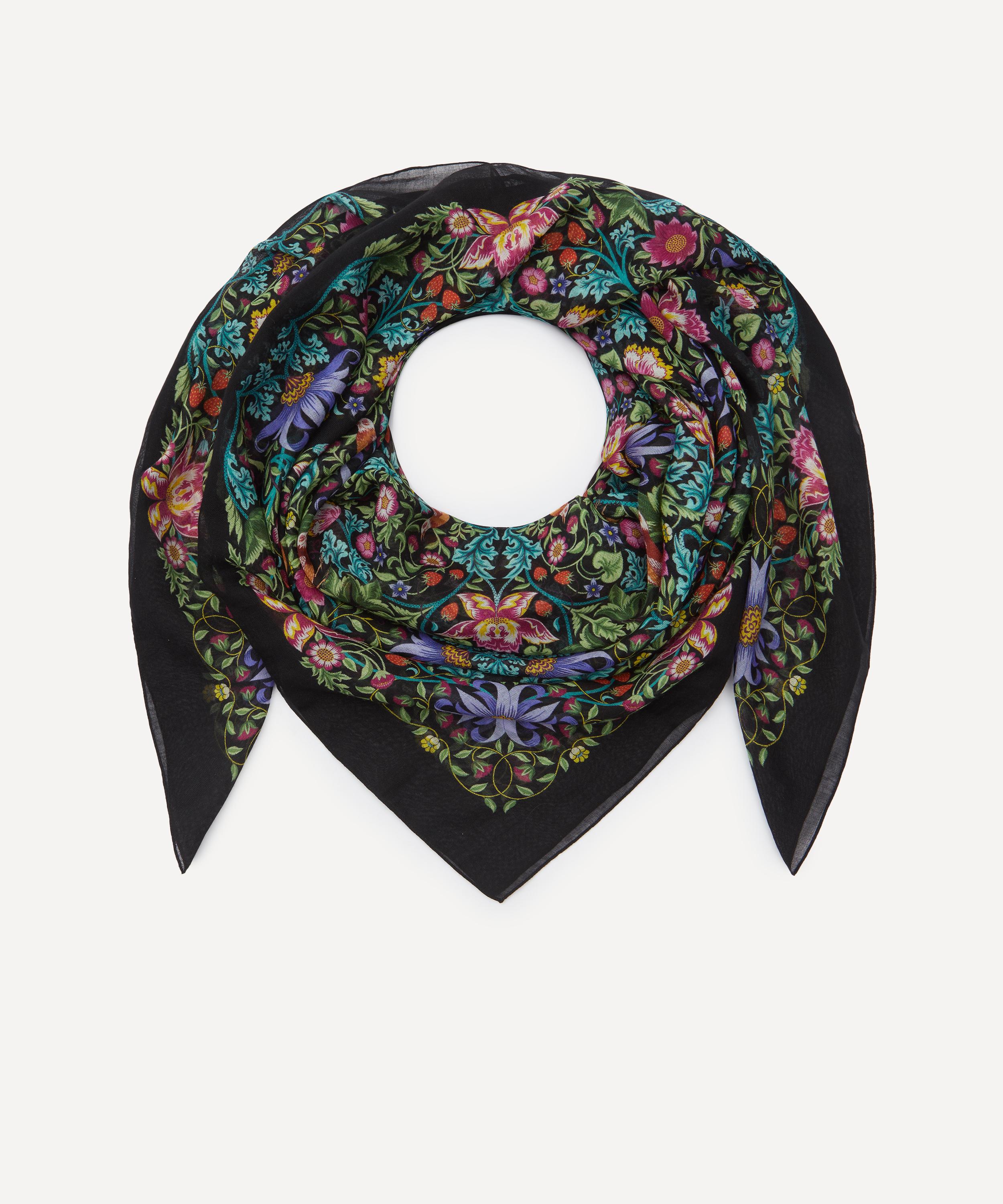 Liberty - Strawberry Thief Cashmere-Silk Scarf 140 image number 1
