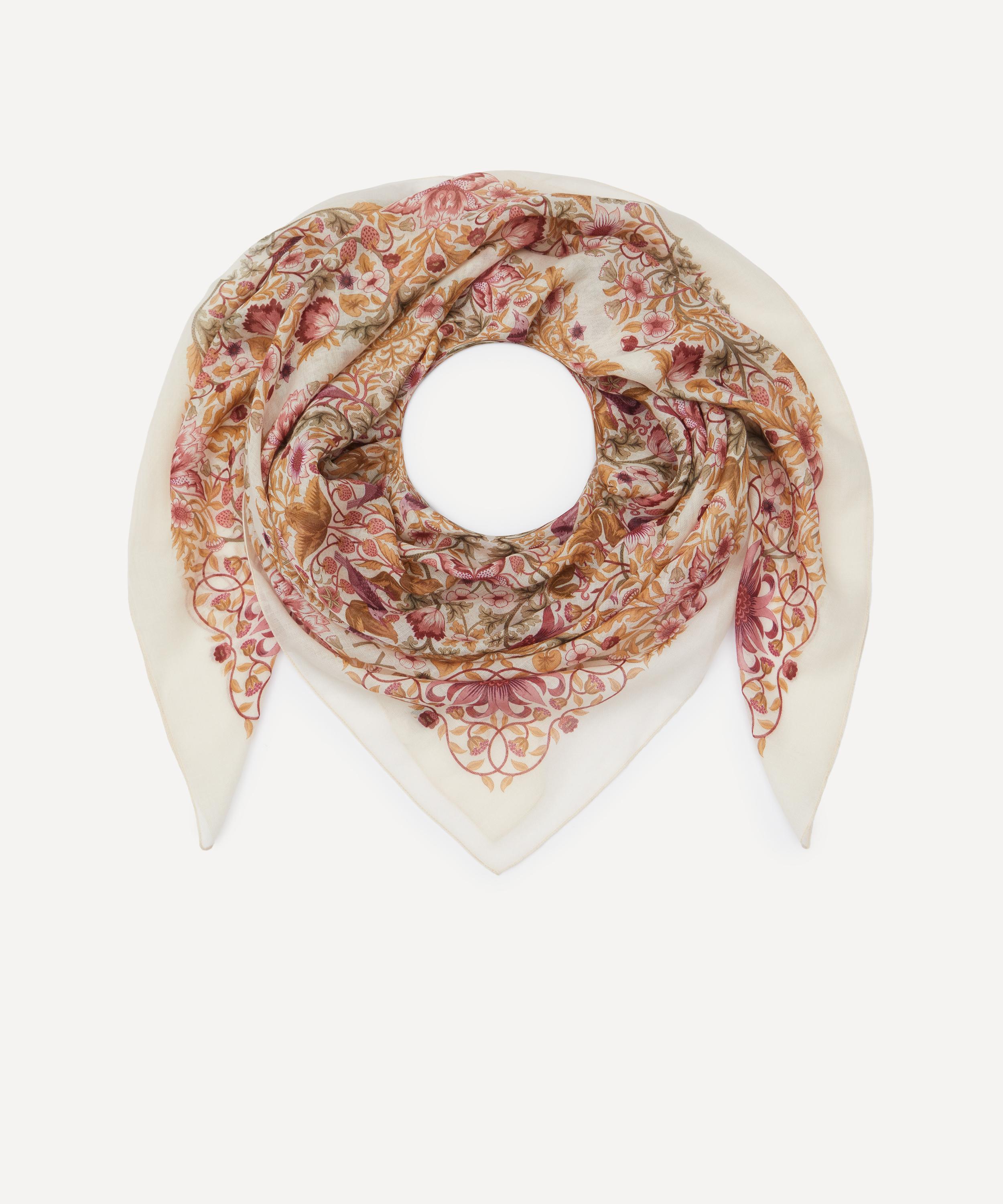 Liberty - Strawberry Thief Cashmere-Silk Scarf 140 image number 2