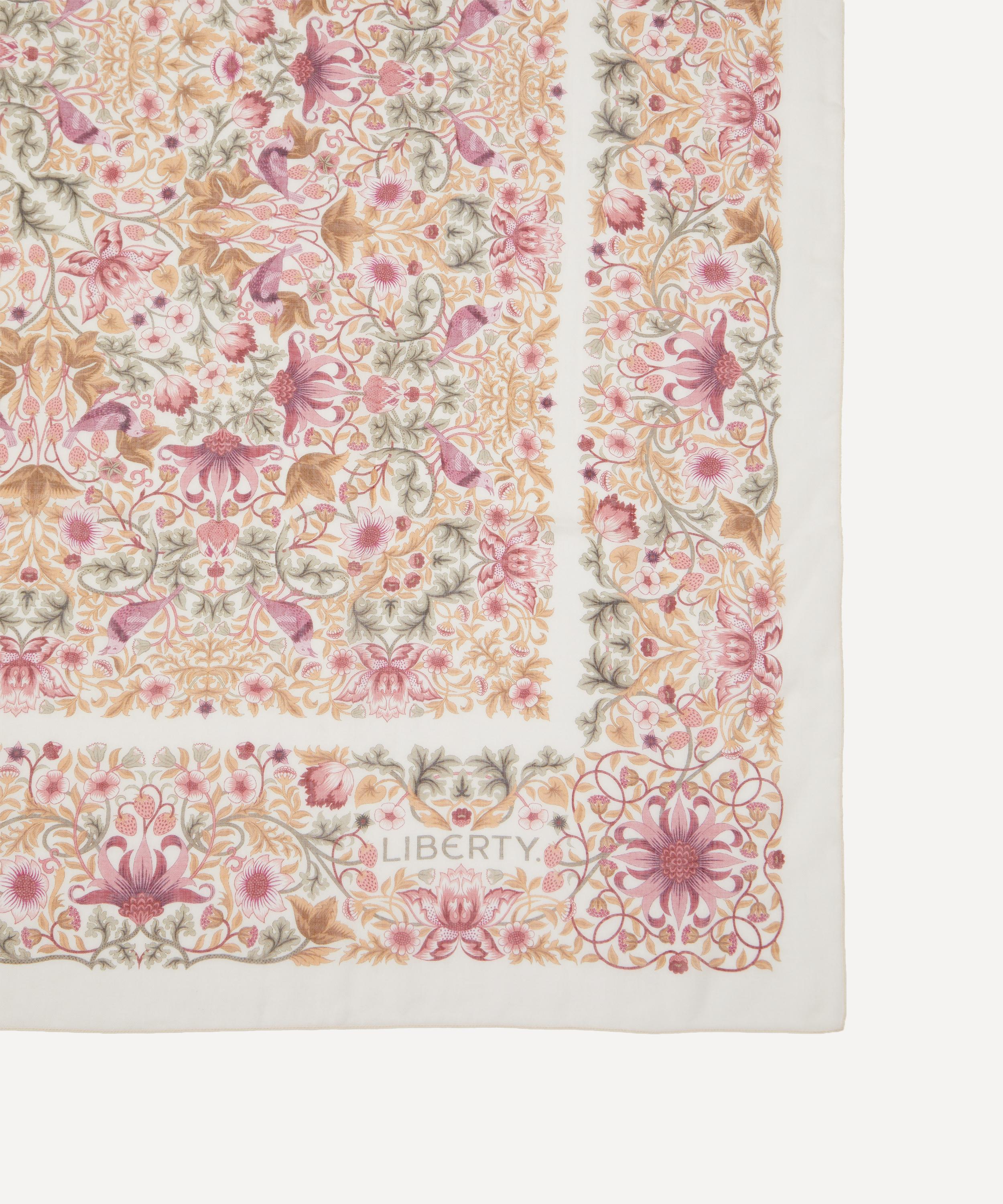 Liberty - Strawberry Thief Cashmere-Silk Scarf 140 image number 3