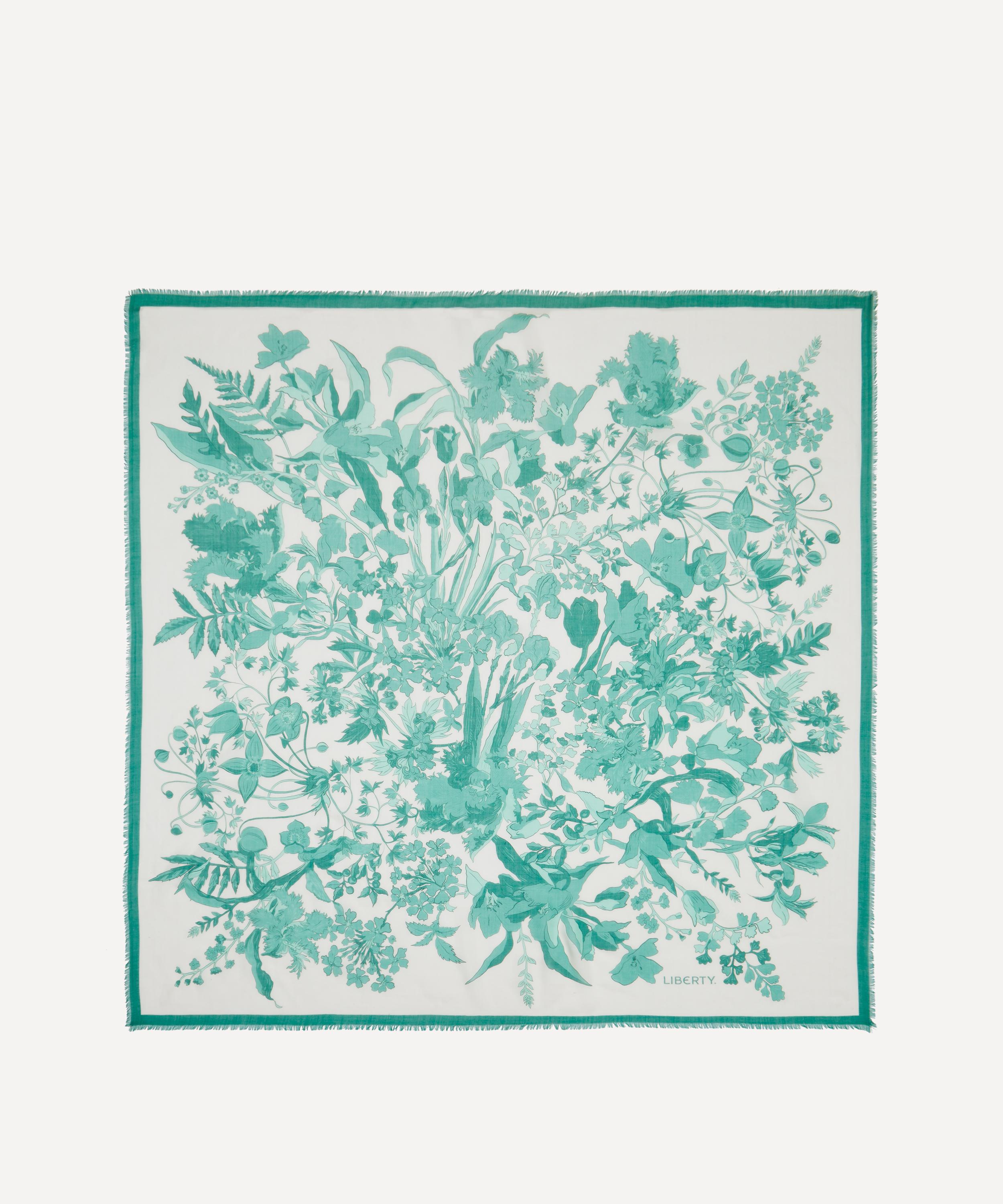 Liberty - Una Blooms Cashmere Scarf 140 image number 0