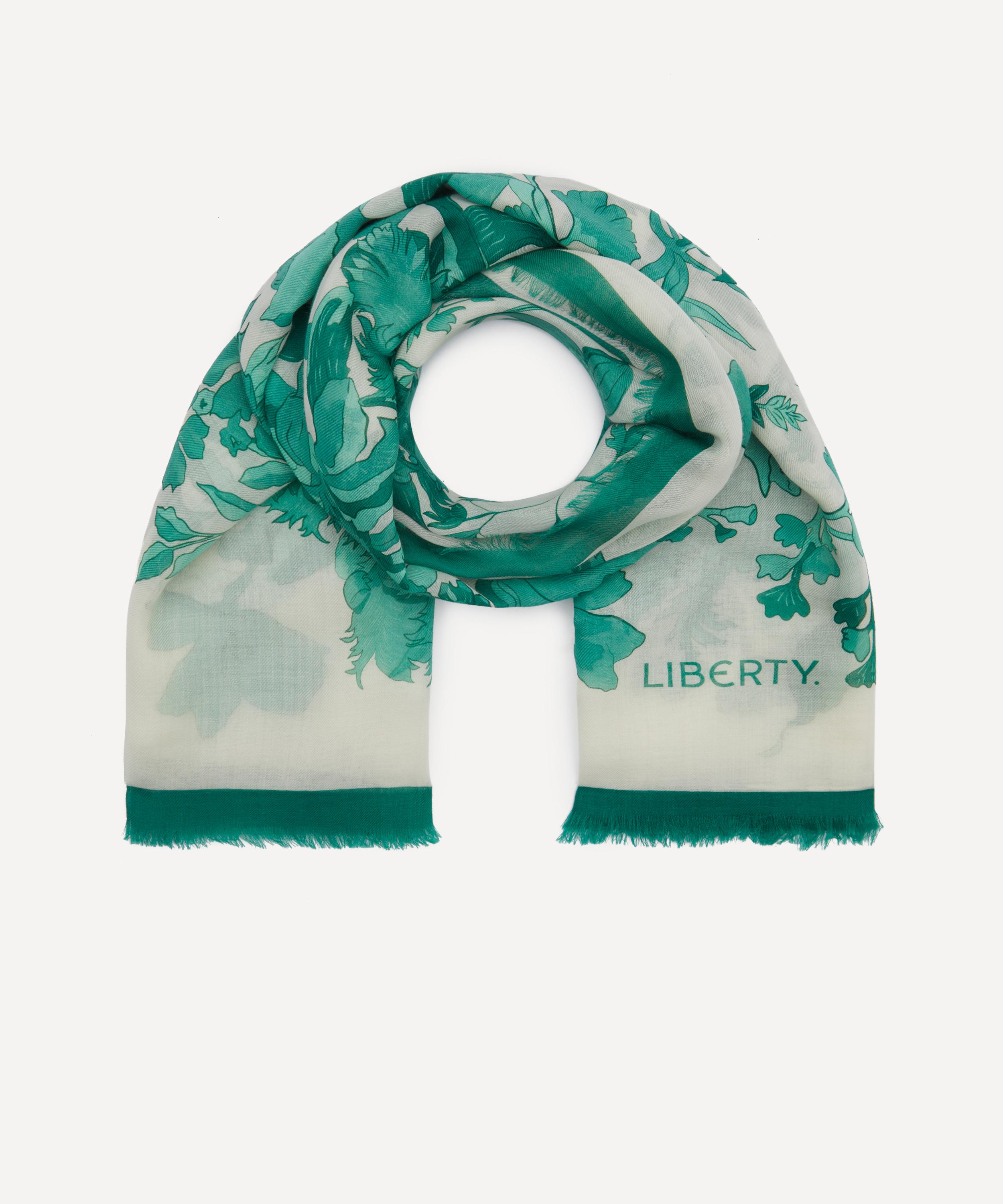 Liberty - Una Blooms Cashmere Scarf 140 image number 1
