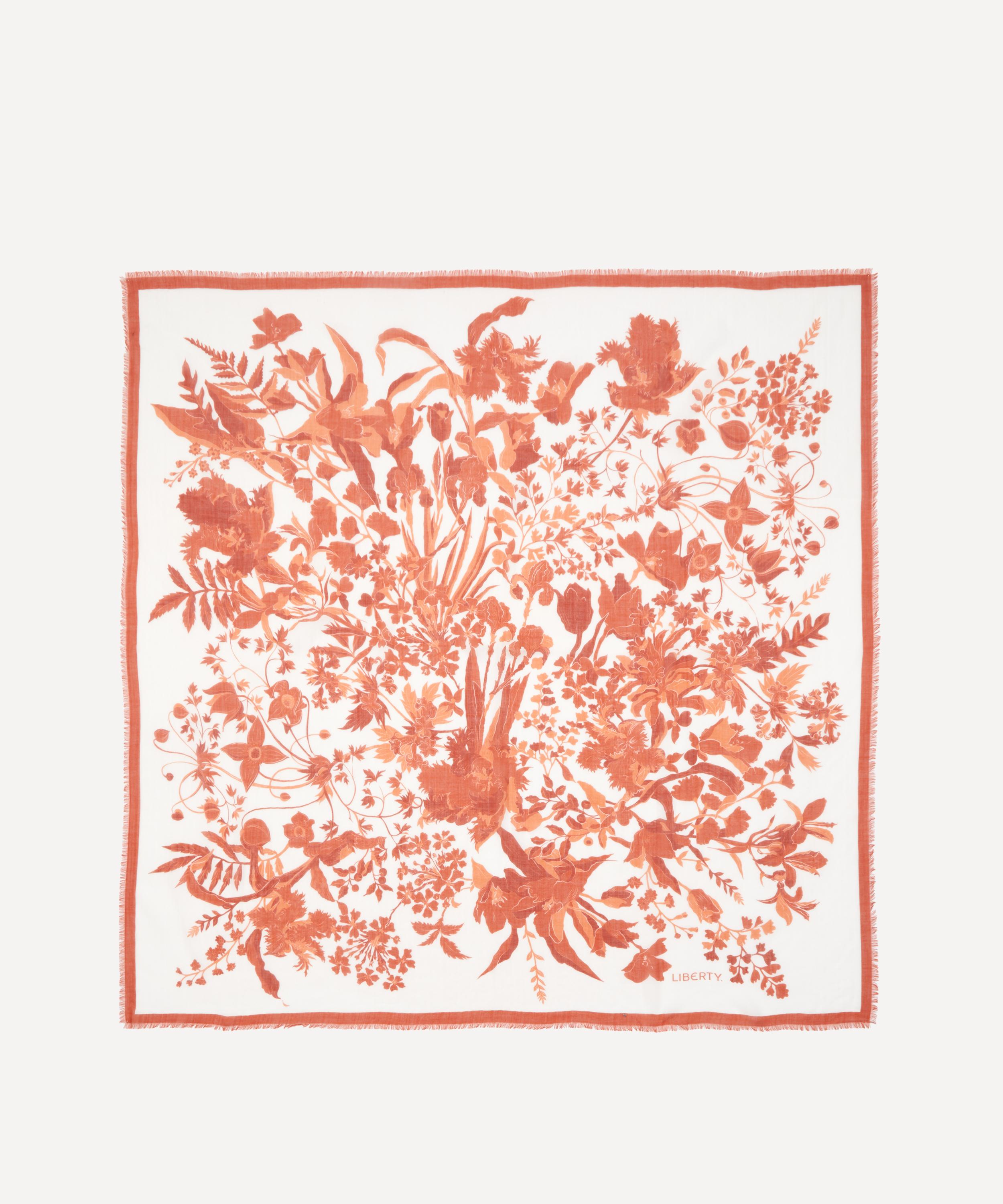 Liberty - Una Blooms Cashmere Scarf 140 image number 0