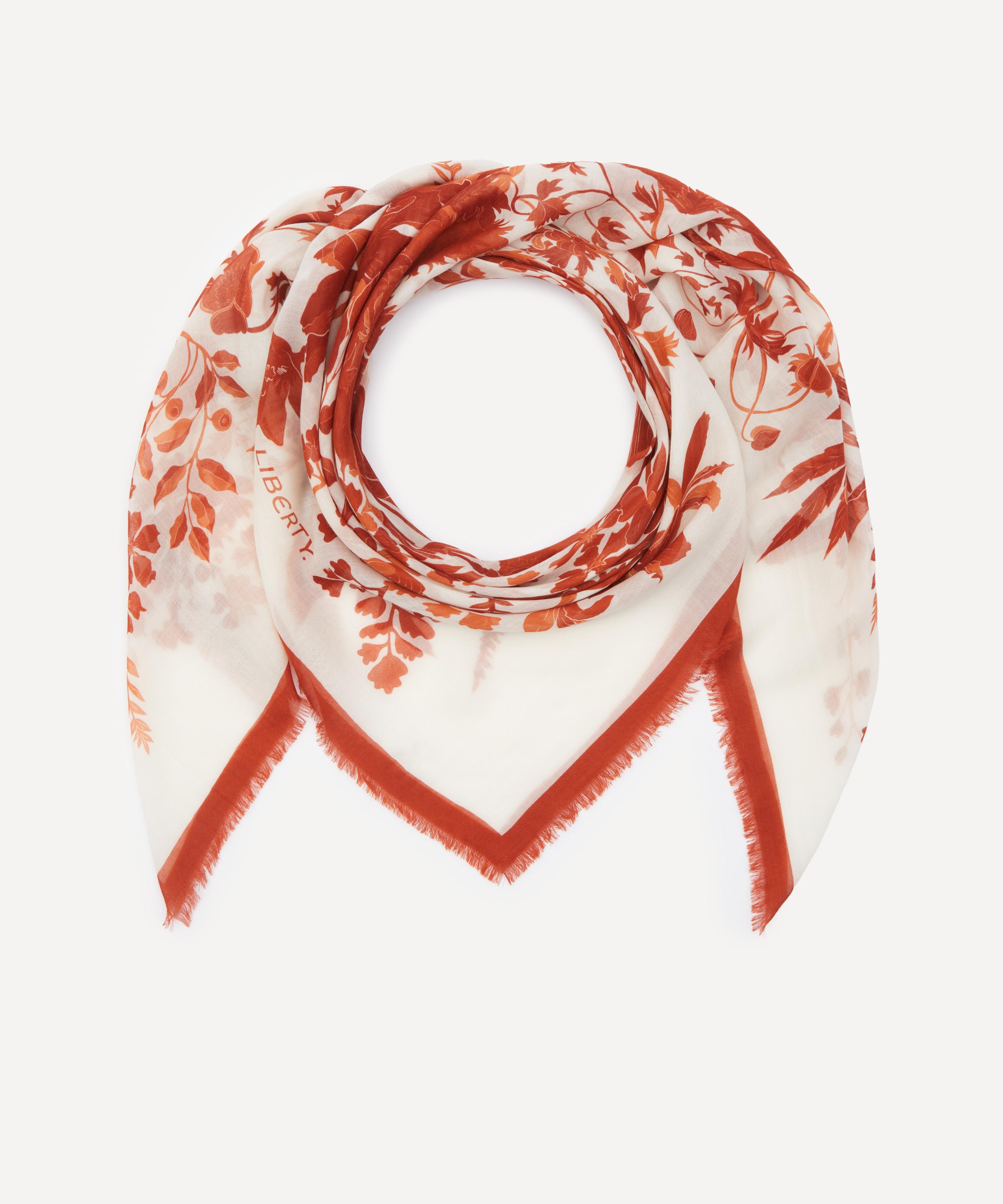 Liberty - Una Blooms Cashmere Scarf 140 image number 2