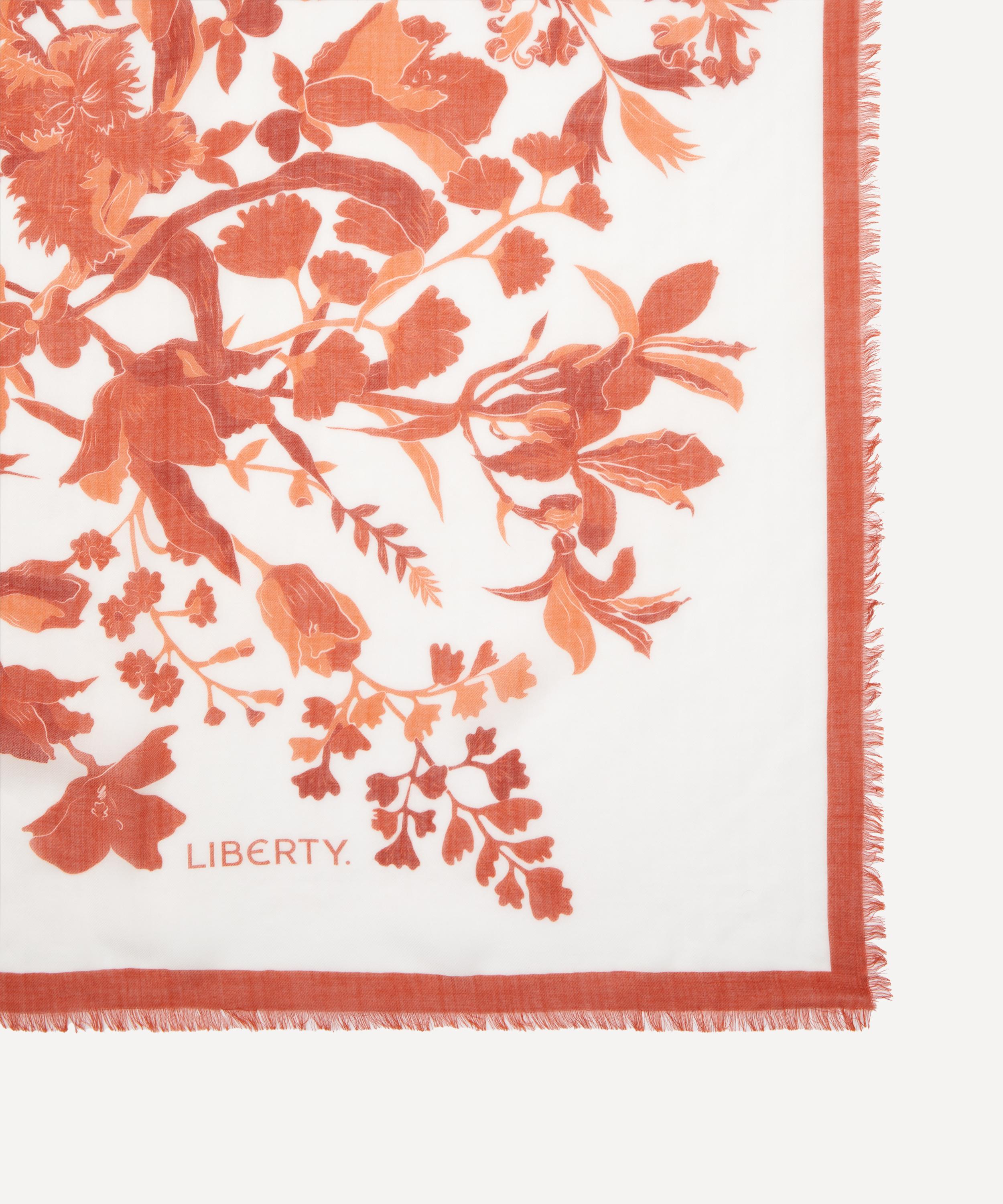 Liberty - Una Blooms Cashmere Scarf 140 image number 3