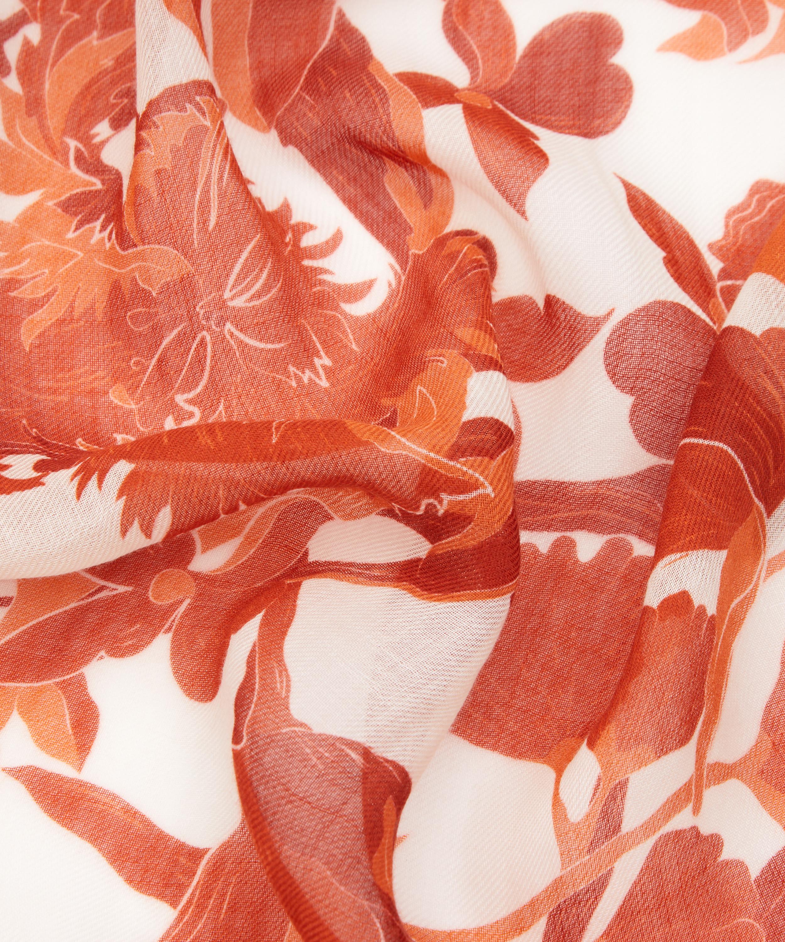 Liberty - Una Blooms Cashmere Scarf 140 image number 4