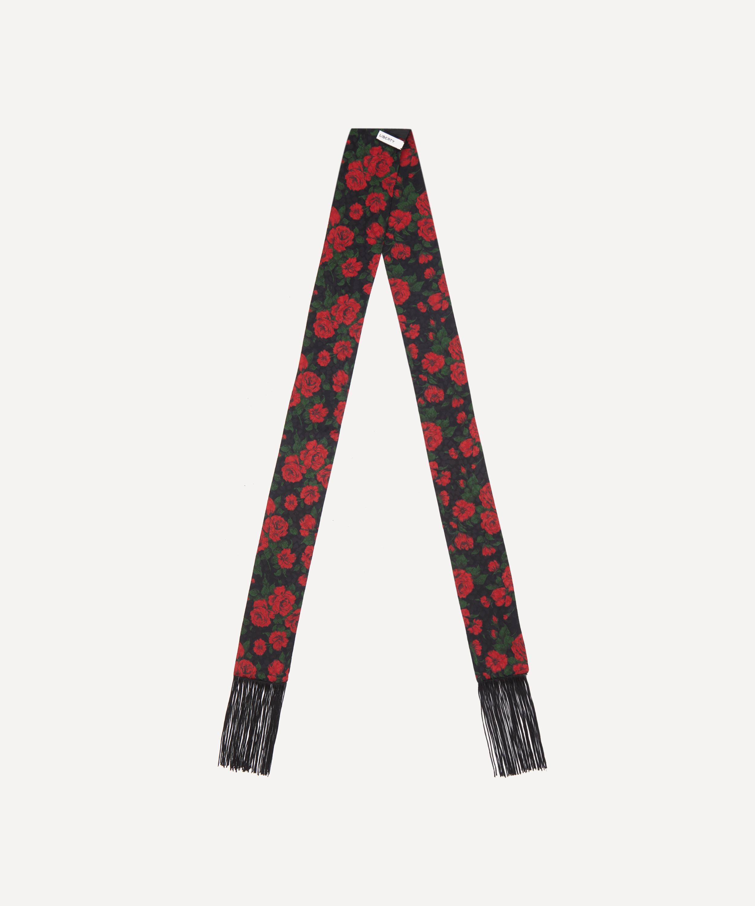Liberty - Carline Rose 8X160 Skinny Silk Jacquard Scarf image number 2