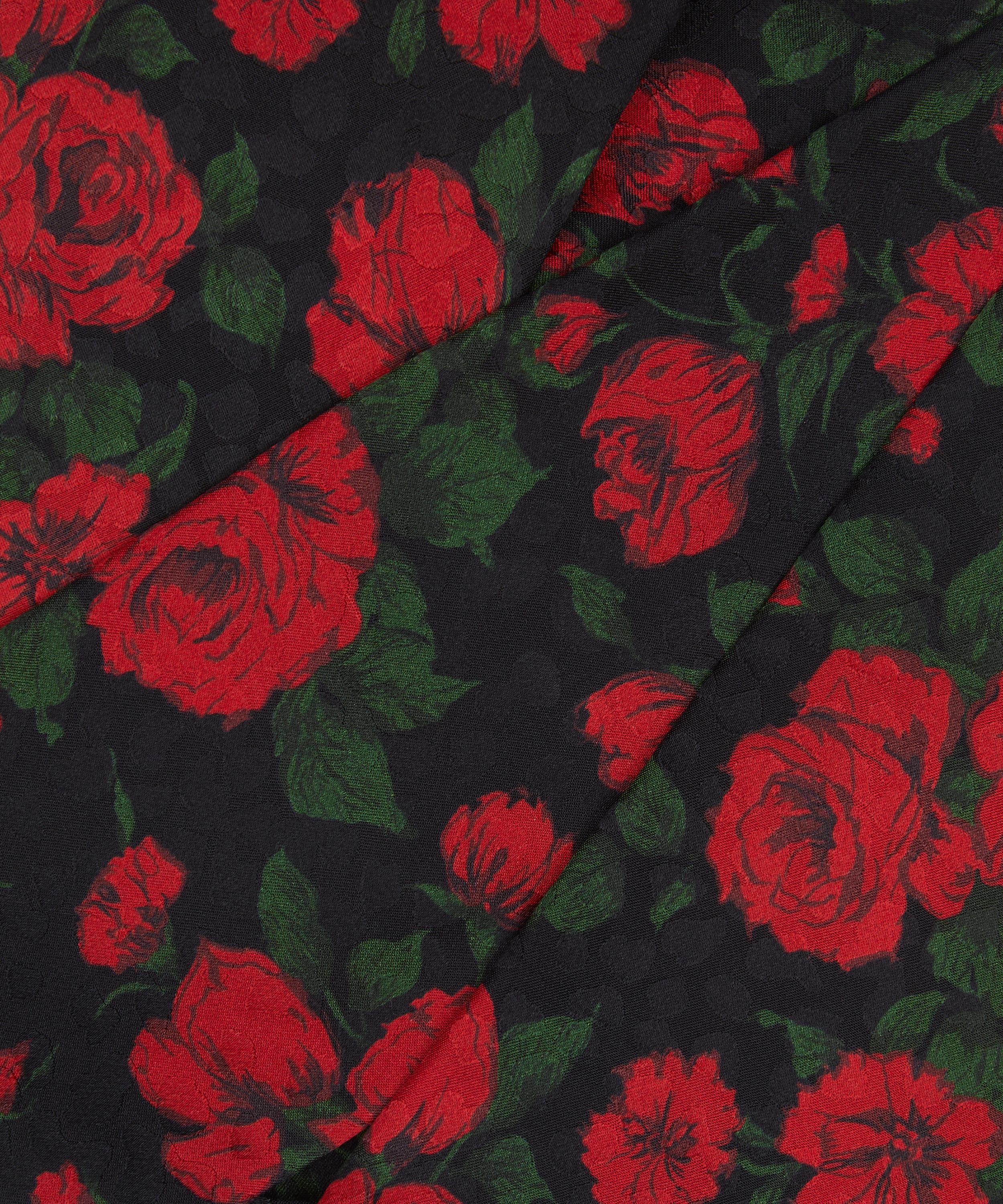 Liberty - Carline Rose 8X160 Skinny Silk Jacquard Scarf image number 4