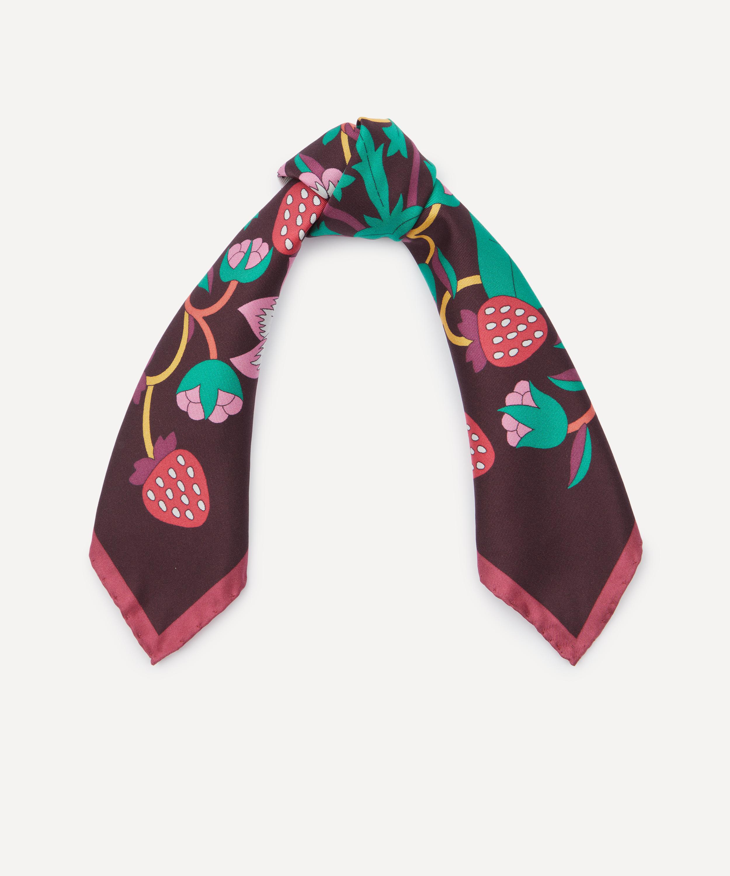 Liberty - Strawberry Thief Garden Silk Scarf 45 image number 1