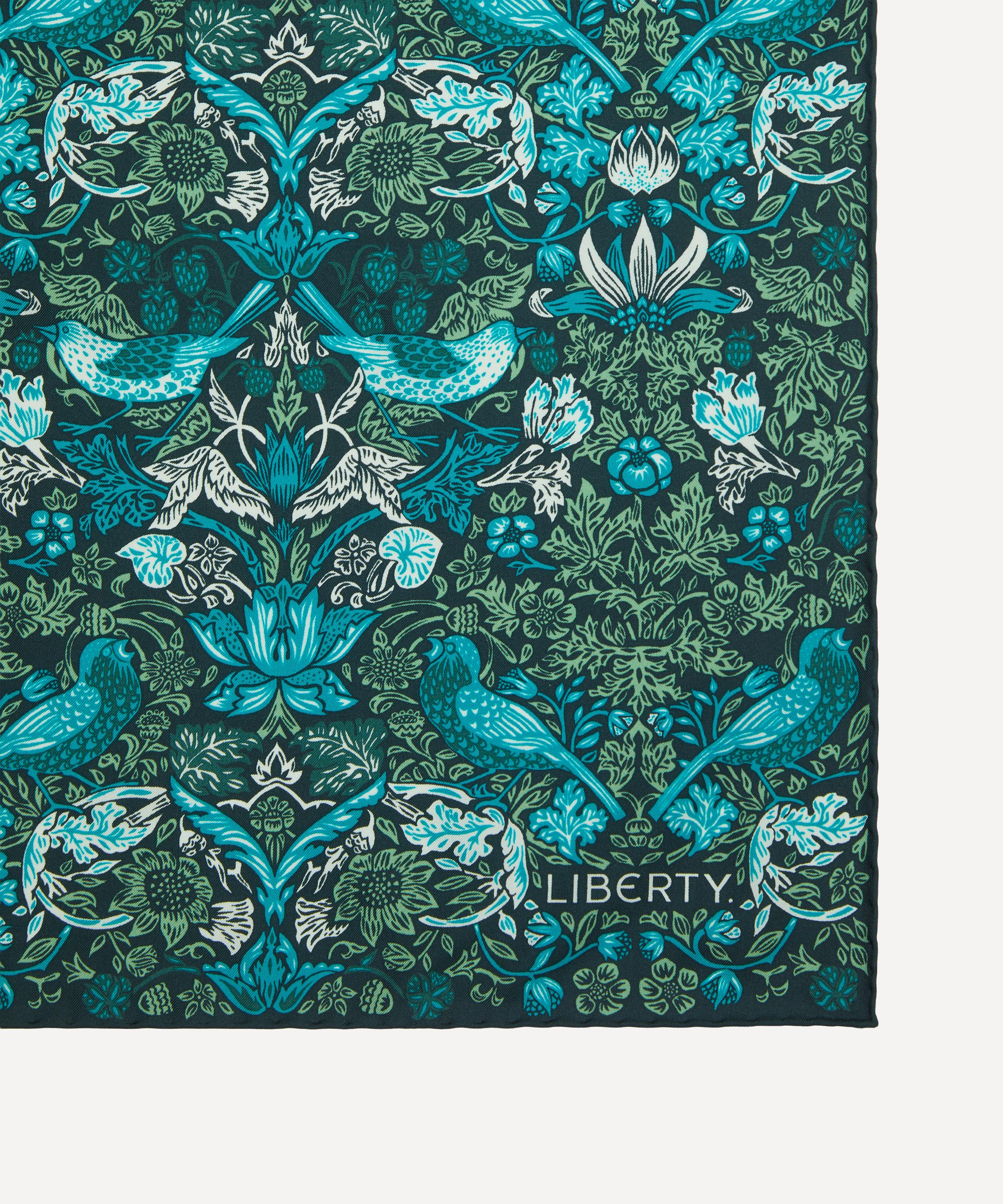 Liberty - Strawberry Meadowfield Silk Scarf 70 image number 2