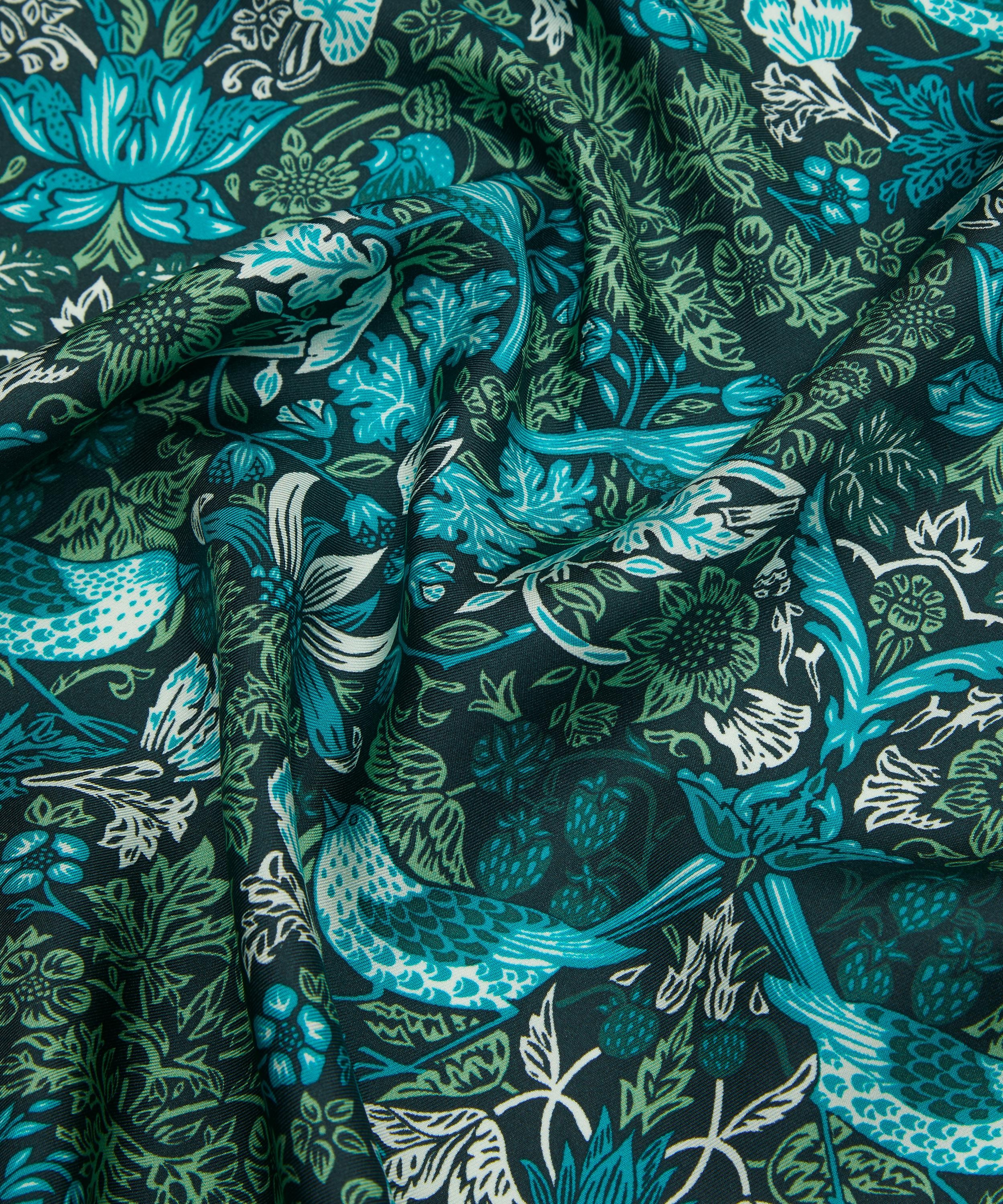 Liberty - Strawberry Meadowfield Silk Scarf 70 image number 3