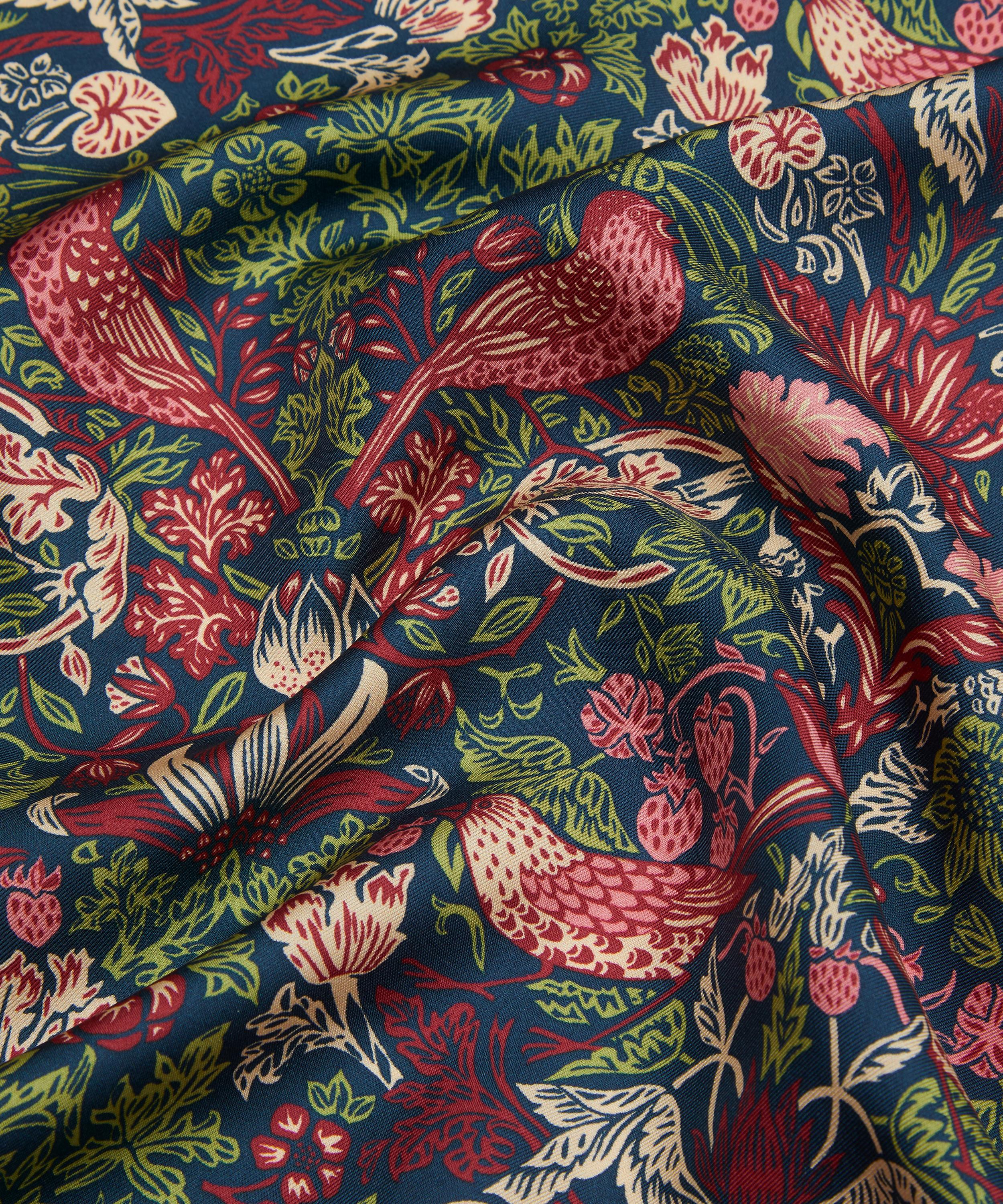 Liberty - Strawberry Meadowfield Silk Scarf 70 image number 4