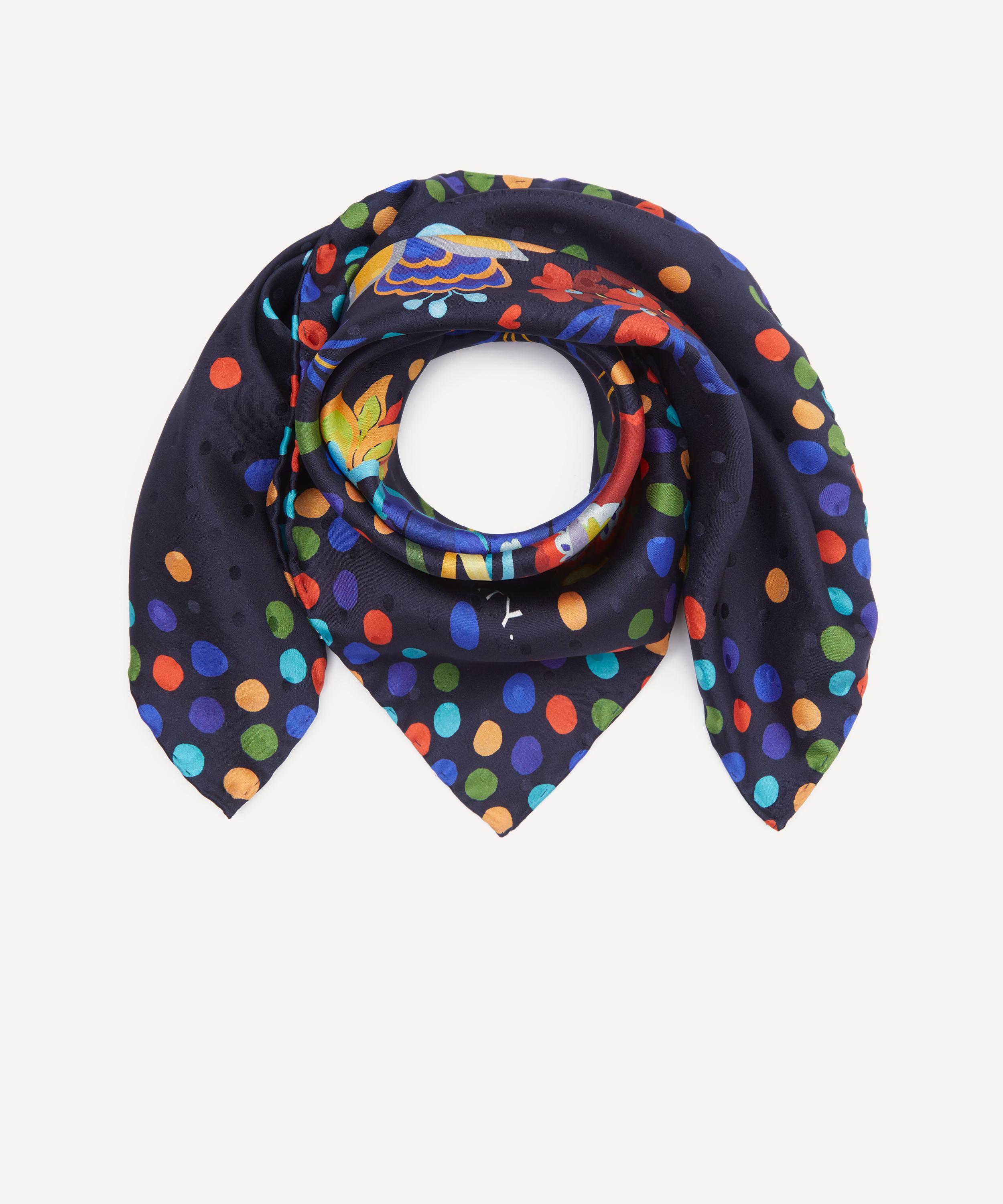 Liberty - Kanazawa Flowers Silk Scarf 70 image number 2
