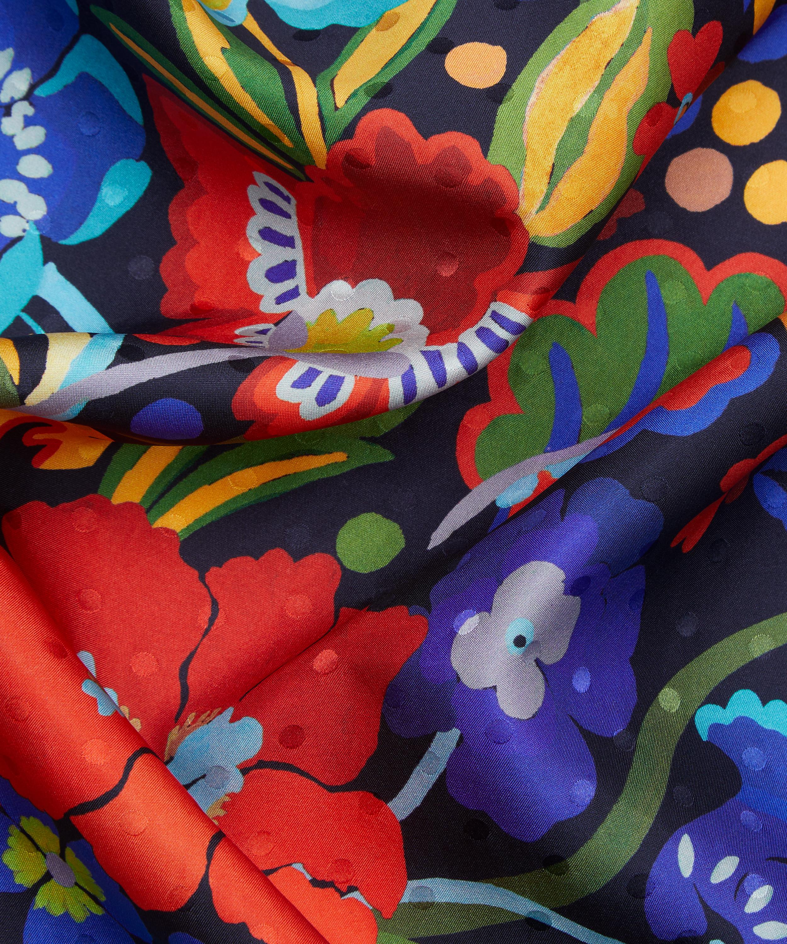 Liberty - Kanazawa Flowers Silk Scarf 70 image number 4