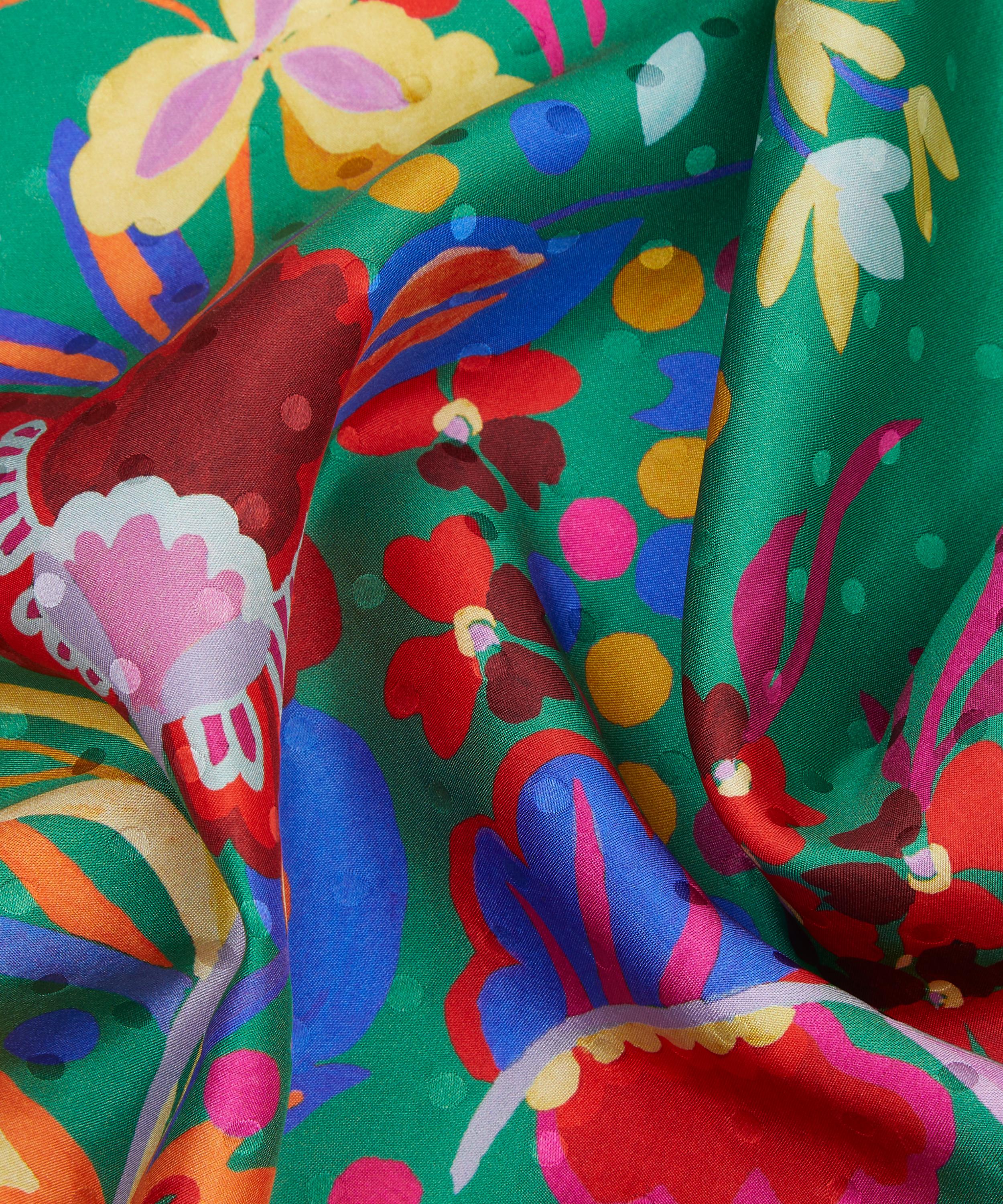 Liberty - Kanazawa Flowers Silk Scarf 70 image number 4