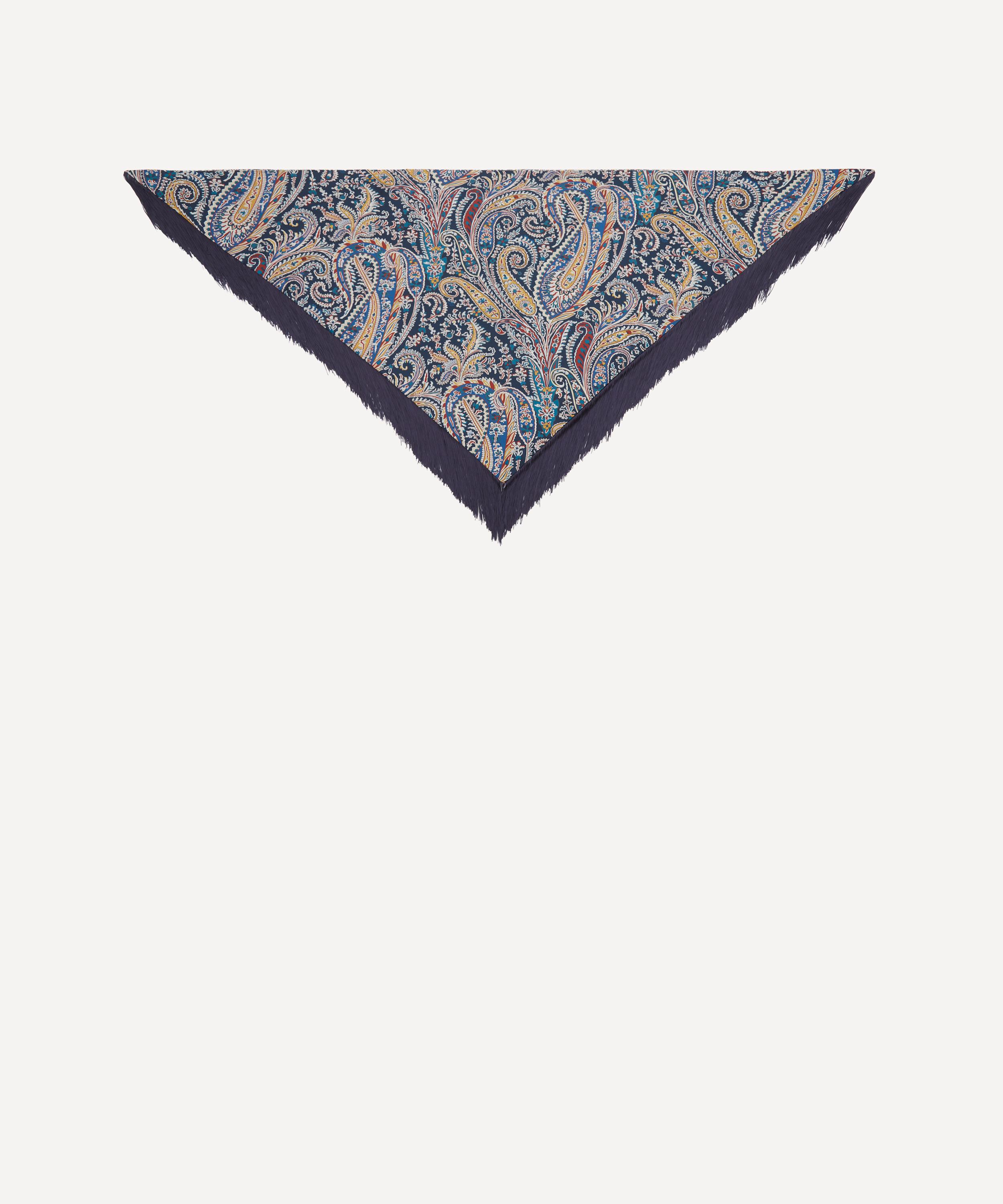Liberty - Felix and Florence Fringe 100X140 Triangle Silk Scarf image number 0