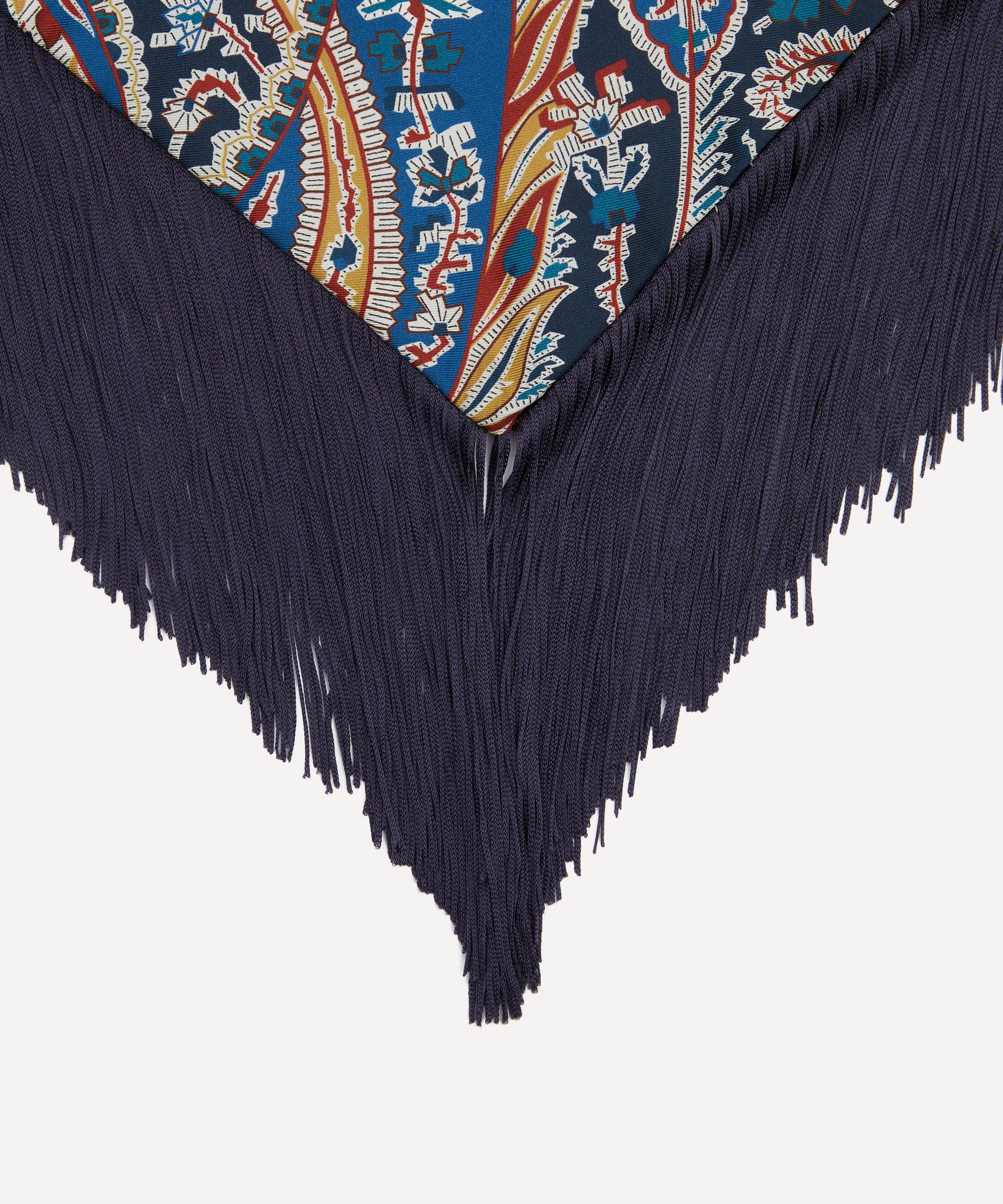 Liberty - Felix and Florence Fringe 100X140 Triangle Silk Scarf image number 3