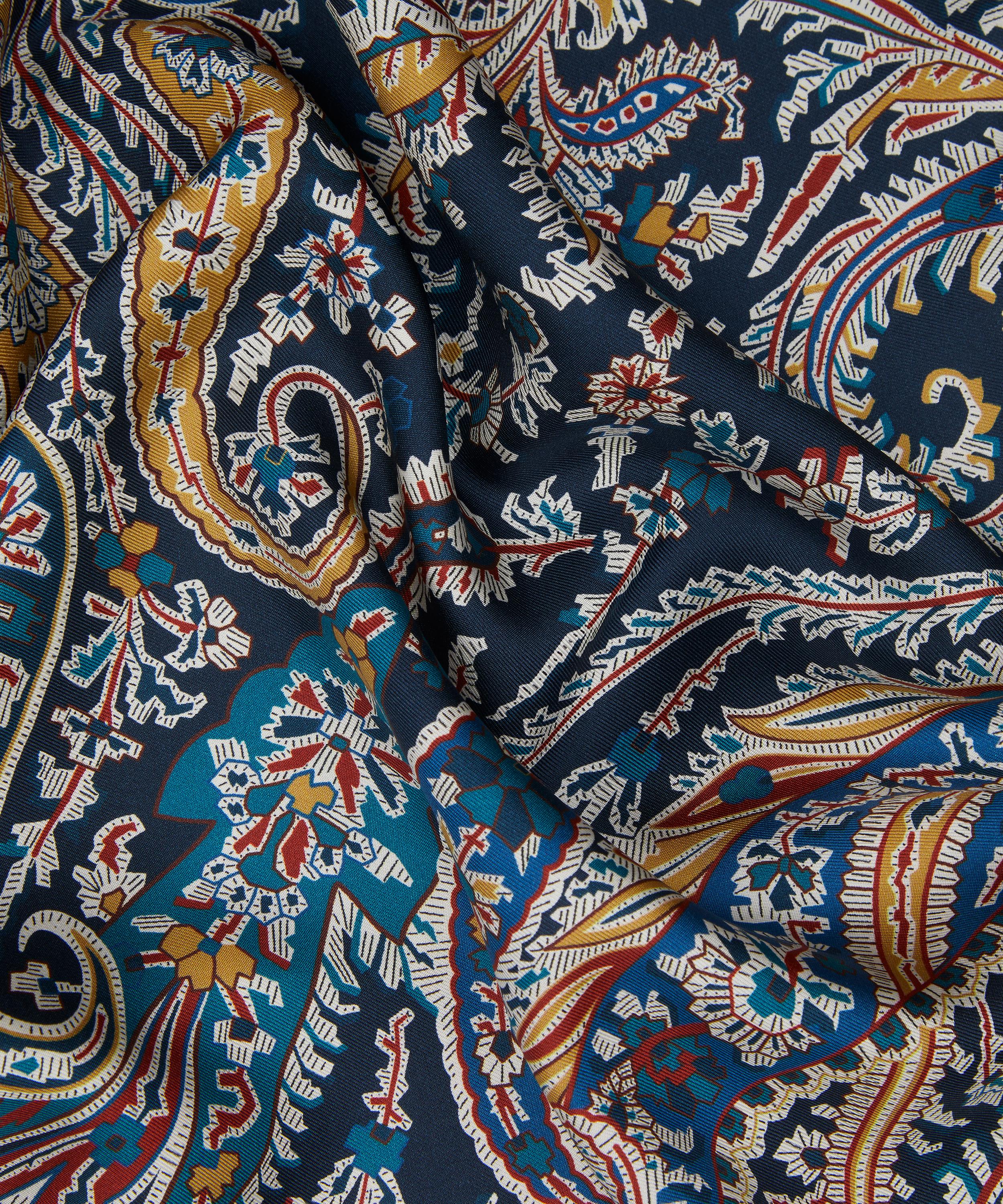 Liberty - Felix and Florence Fringe 100X140 Triangle Silk Scarf image number 4
