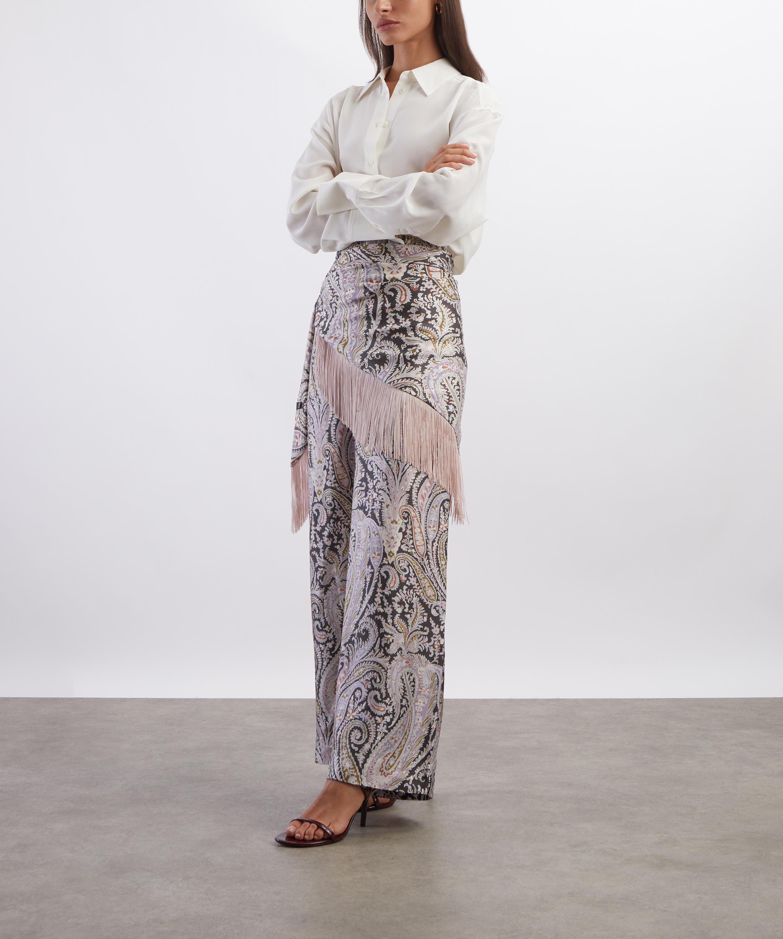 Liberty - Felix and Florence Fringe 100X140 Triangle Silk Scarf image number 1