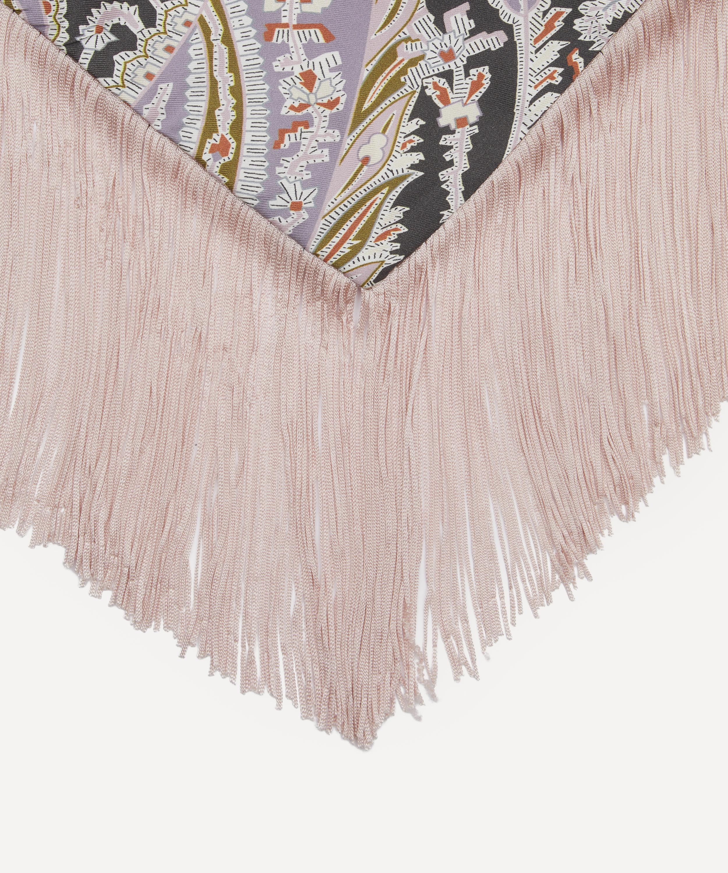 Liberty - Felix and Florence Fringe 100X140 Triangle Silk Scarf image number 3