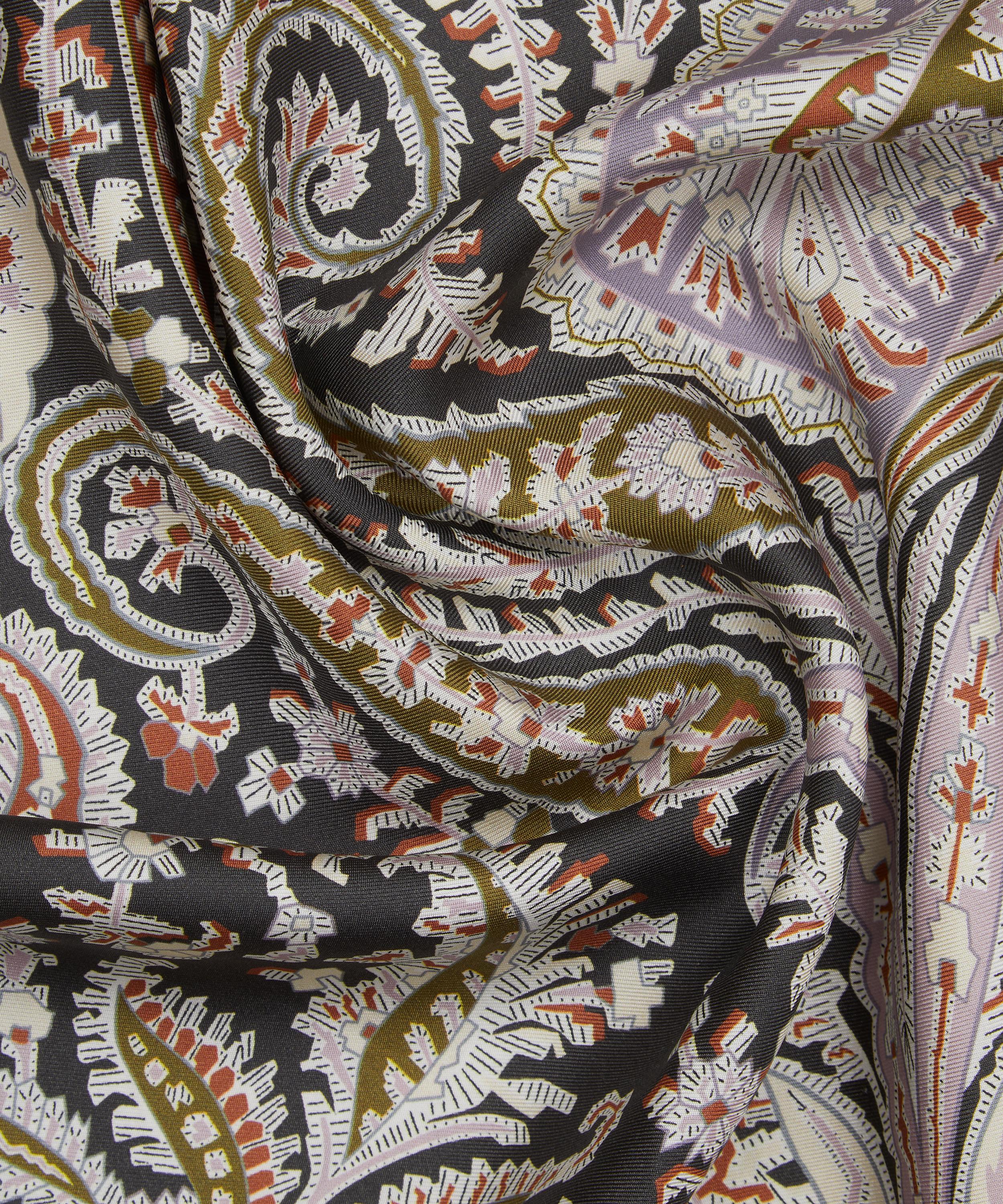 Liberty - Felix and Florence Fringe 100X140 Triangle Silk Scarf image number 4