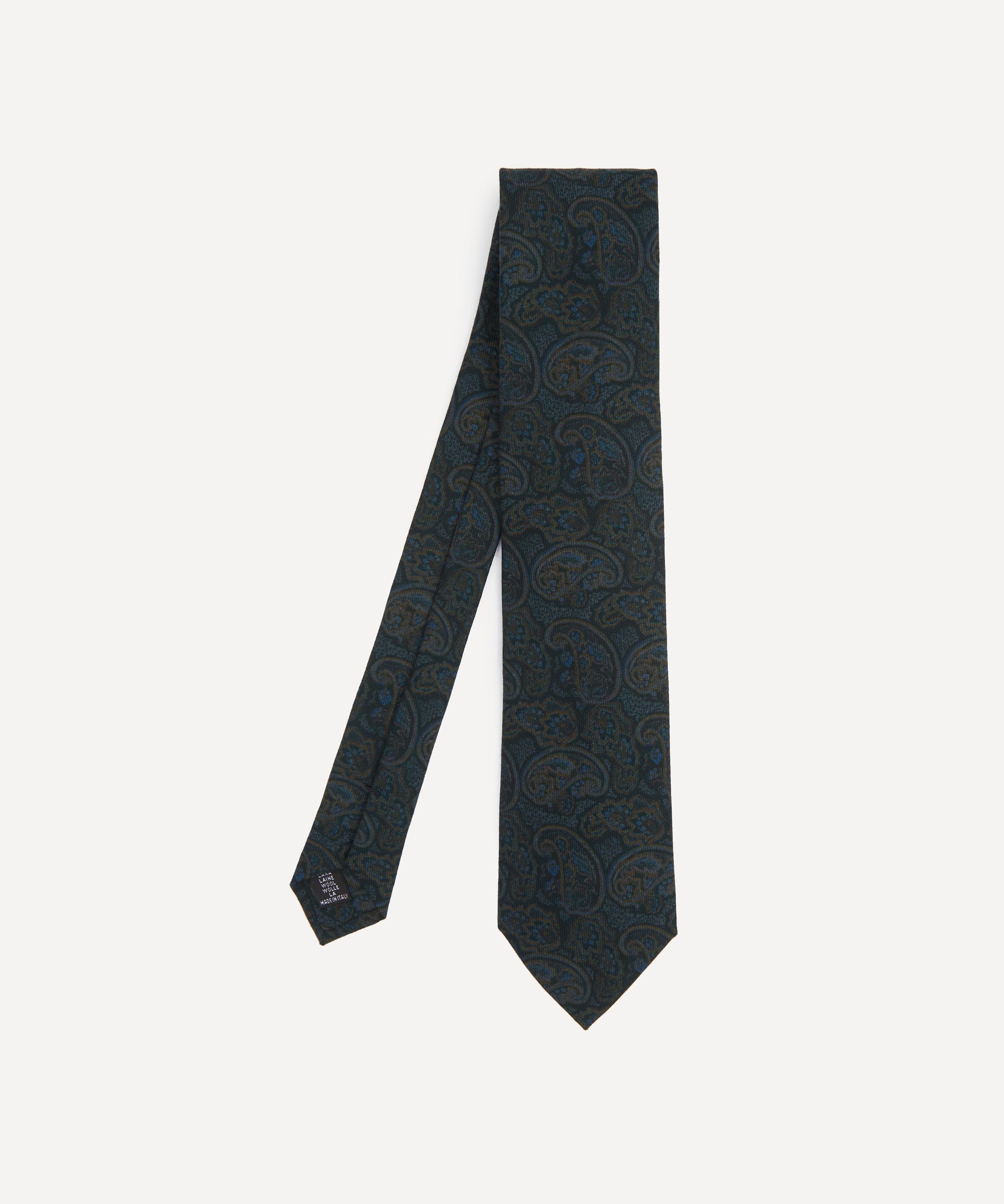 Liberty - Paisley Cloud Wool Tie image number 0