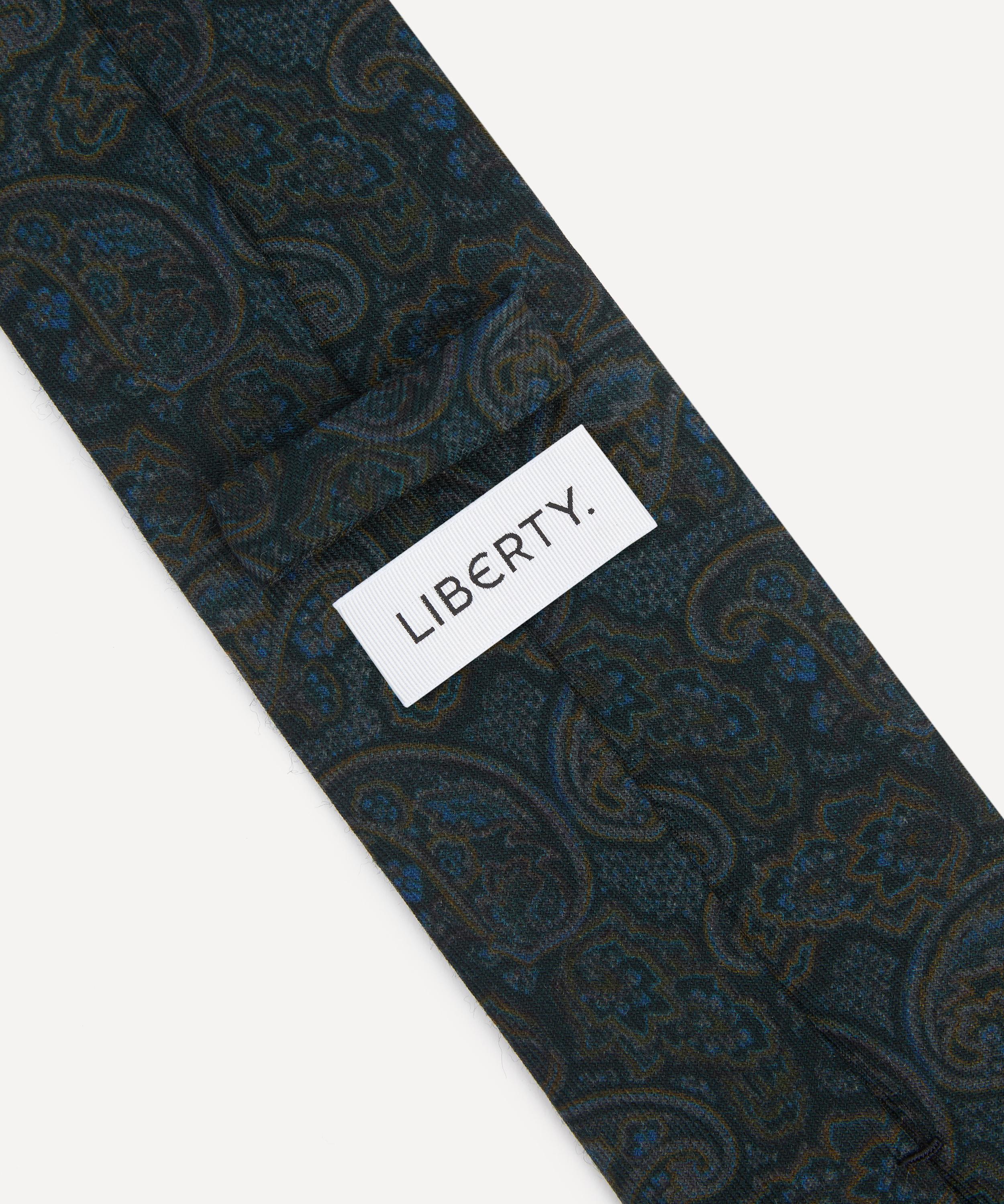 Liberty - Paisley Cloud Wool Tie image number 1