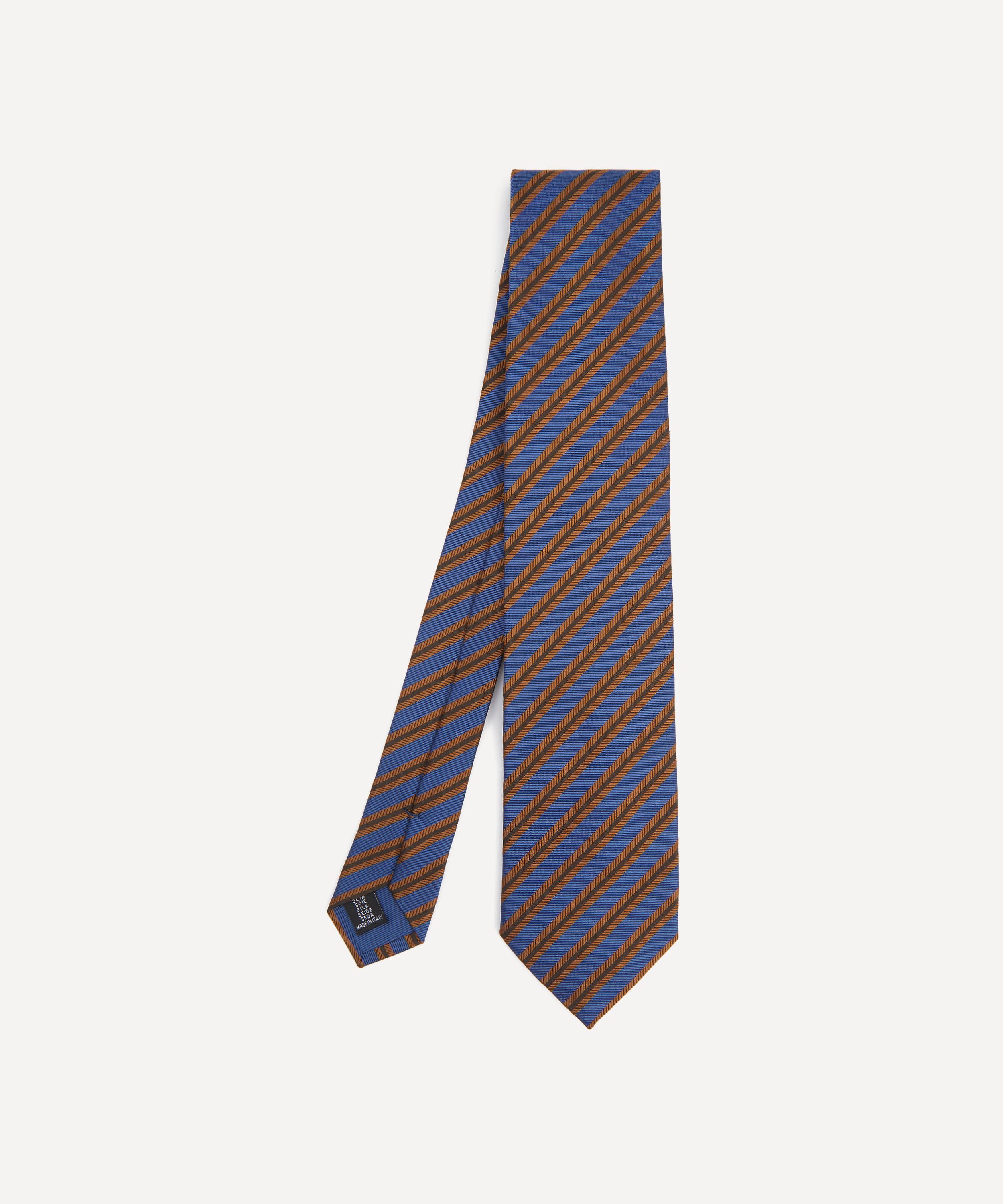 Liberty - Twill Stripe Jacquard Silk Tie image number 0