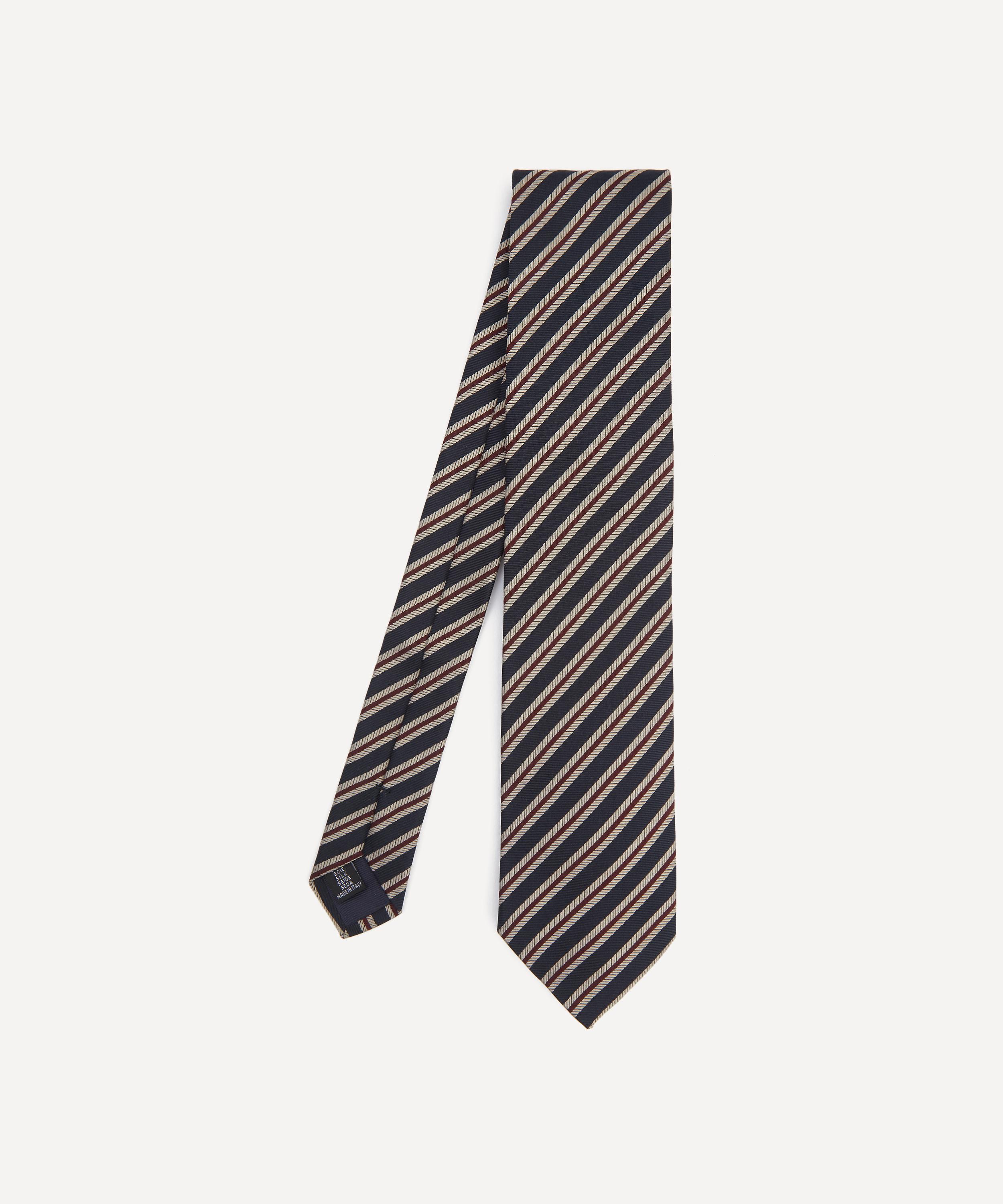 Liberty - Twill Stripe Jacquard Silk Tie image number 0