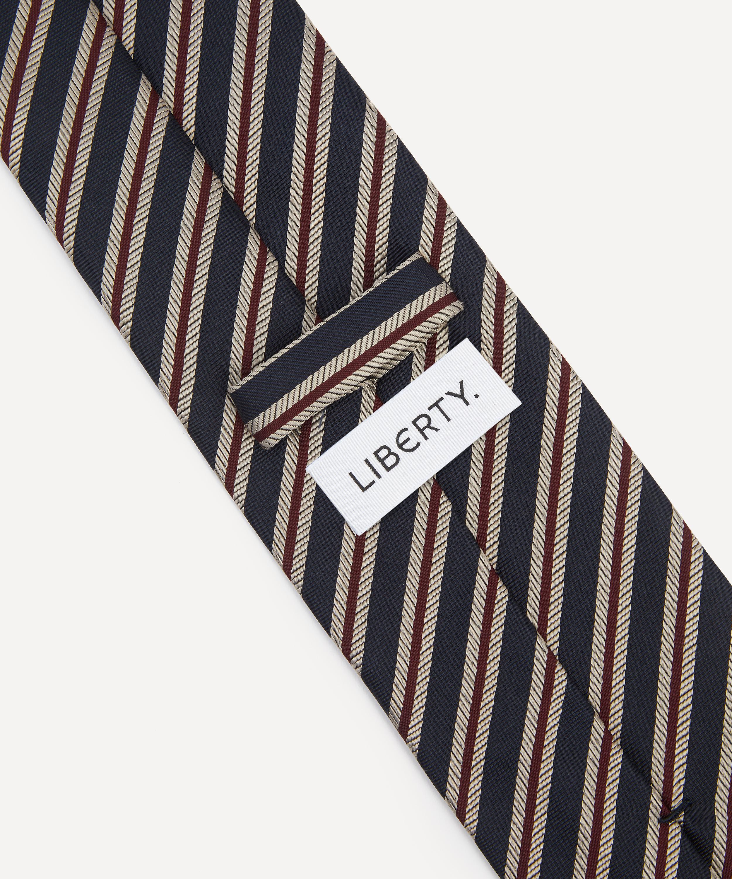 Liberty - Twill Stripe Jacquard Silk Tie image number 1