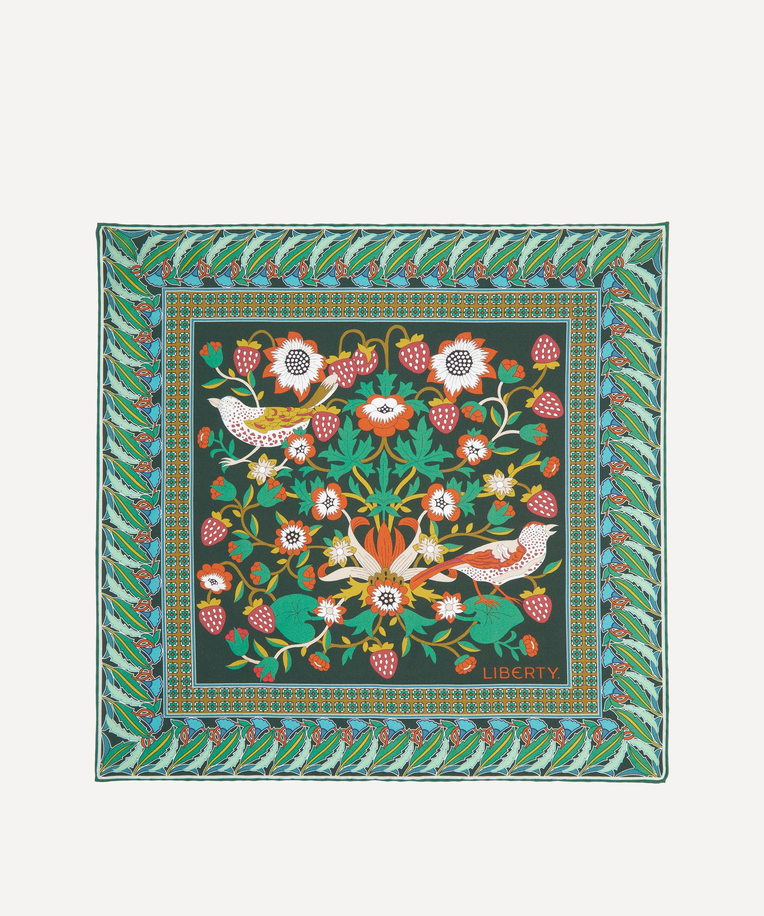 Liberty - Strawberry Thief Silk Pocket Square image number 0