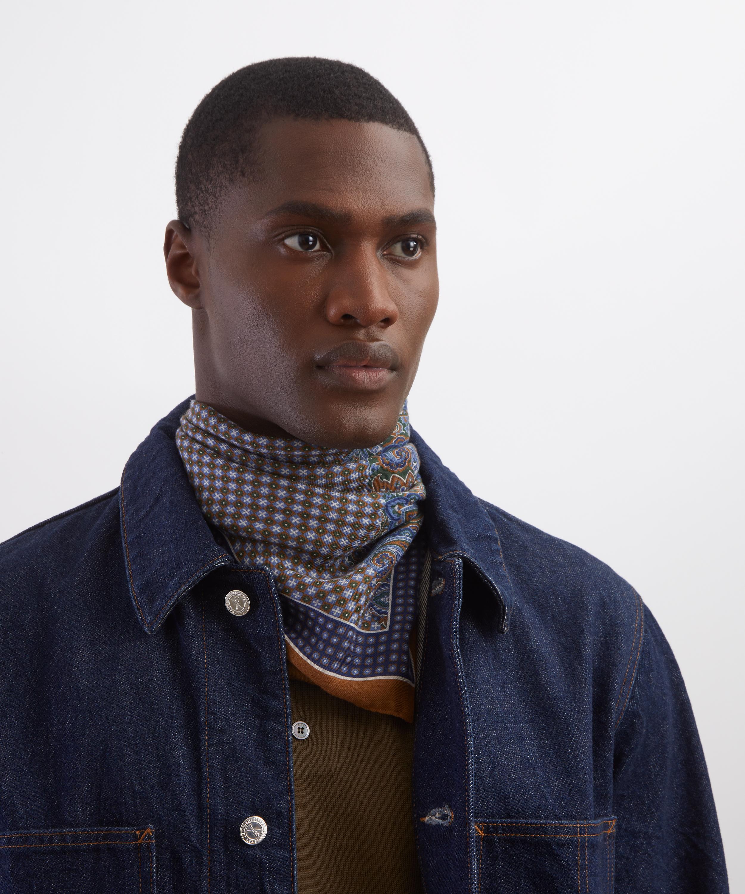 Liberty - Gabriel Paisley Modal Wool Scarf image number 1