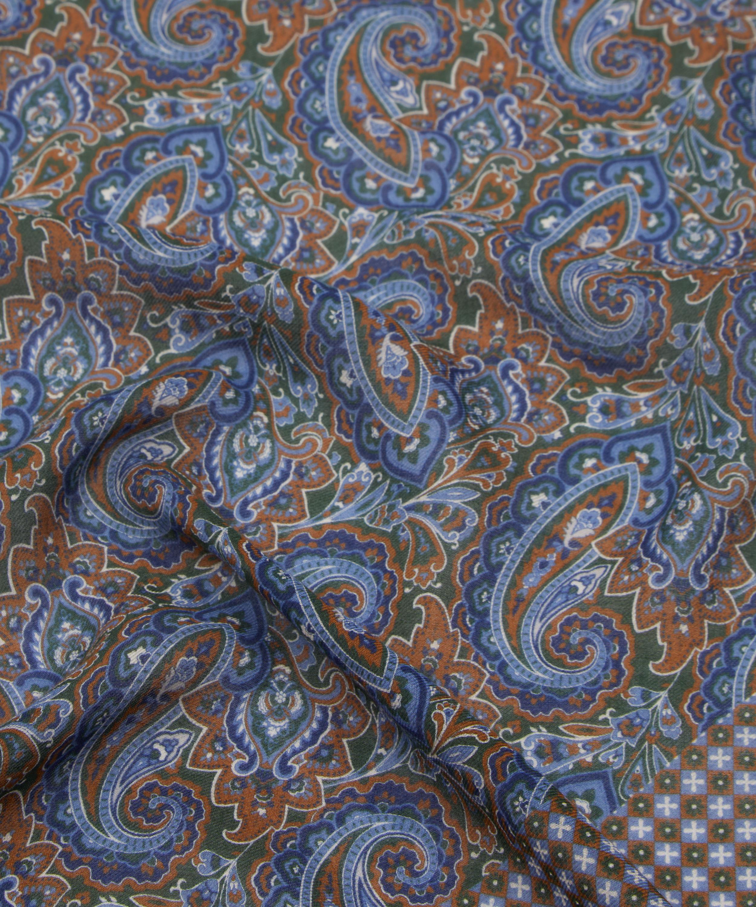 Liberty - Gabriel Paisley Modal Wool Scarf image number 4