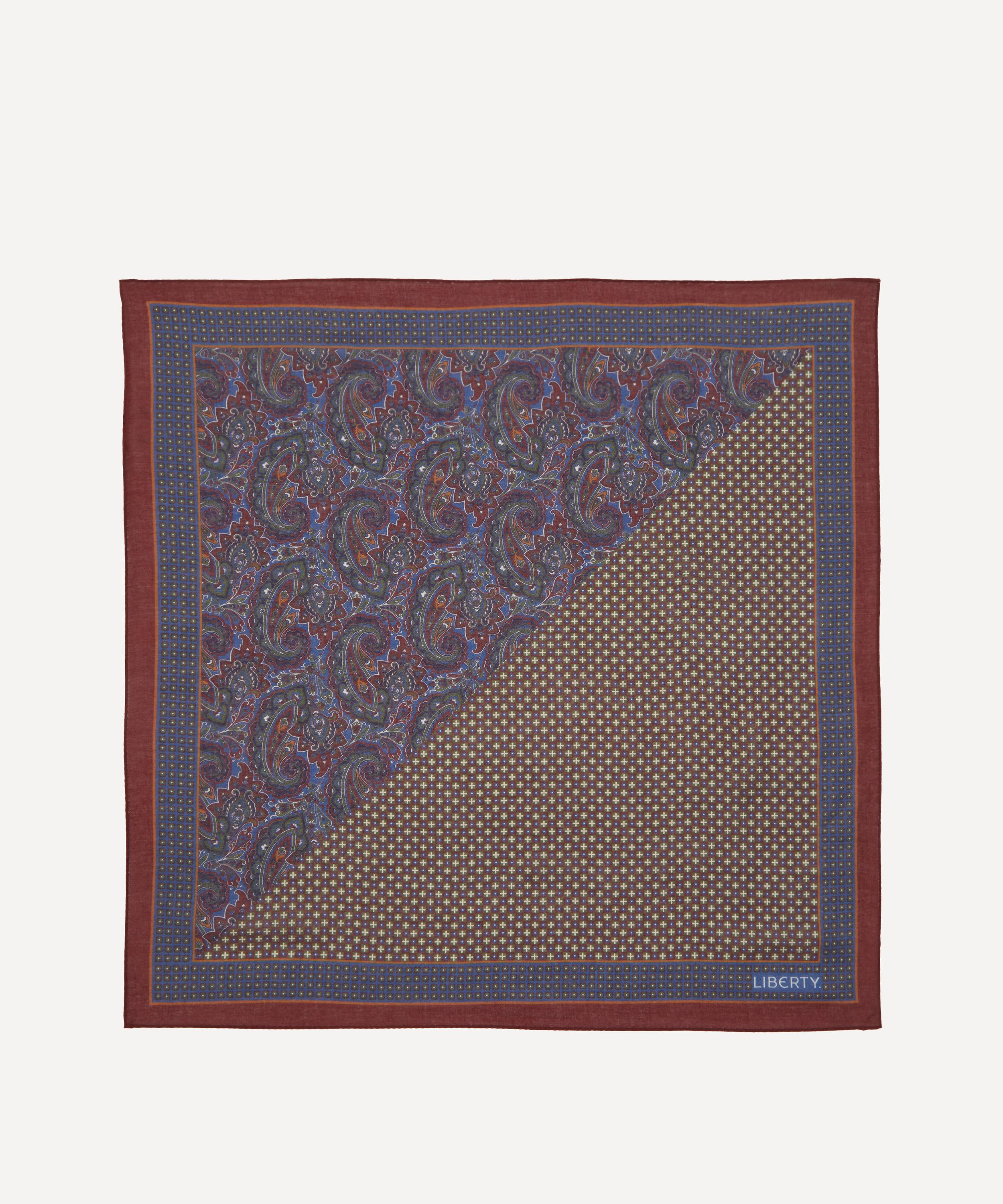 Liberty - Gabriel Paisley Modal Wool Scarf image number 0