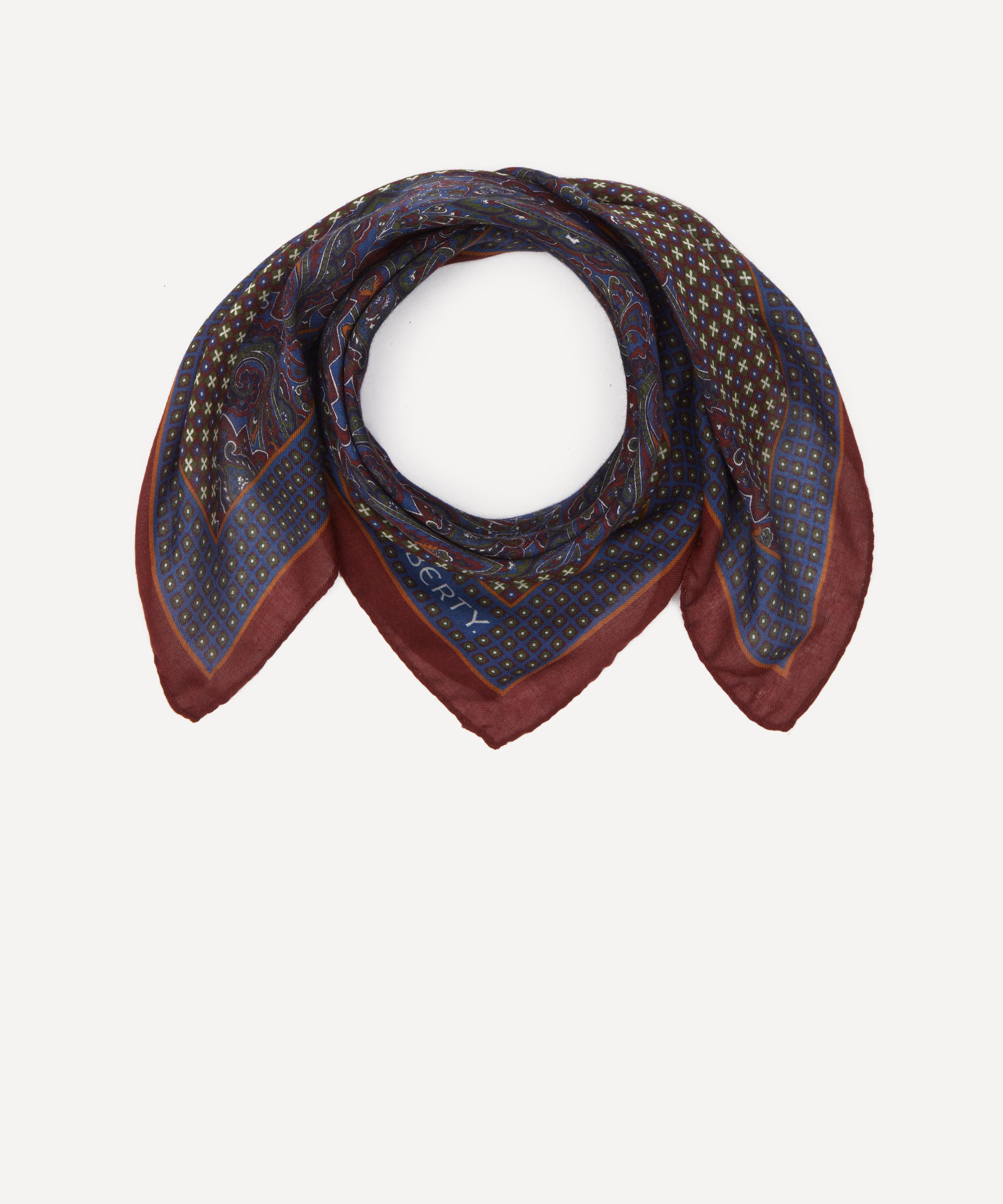 Liberty - Gabriel Paisley Modal Wool Scarf image number 1