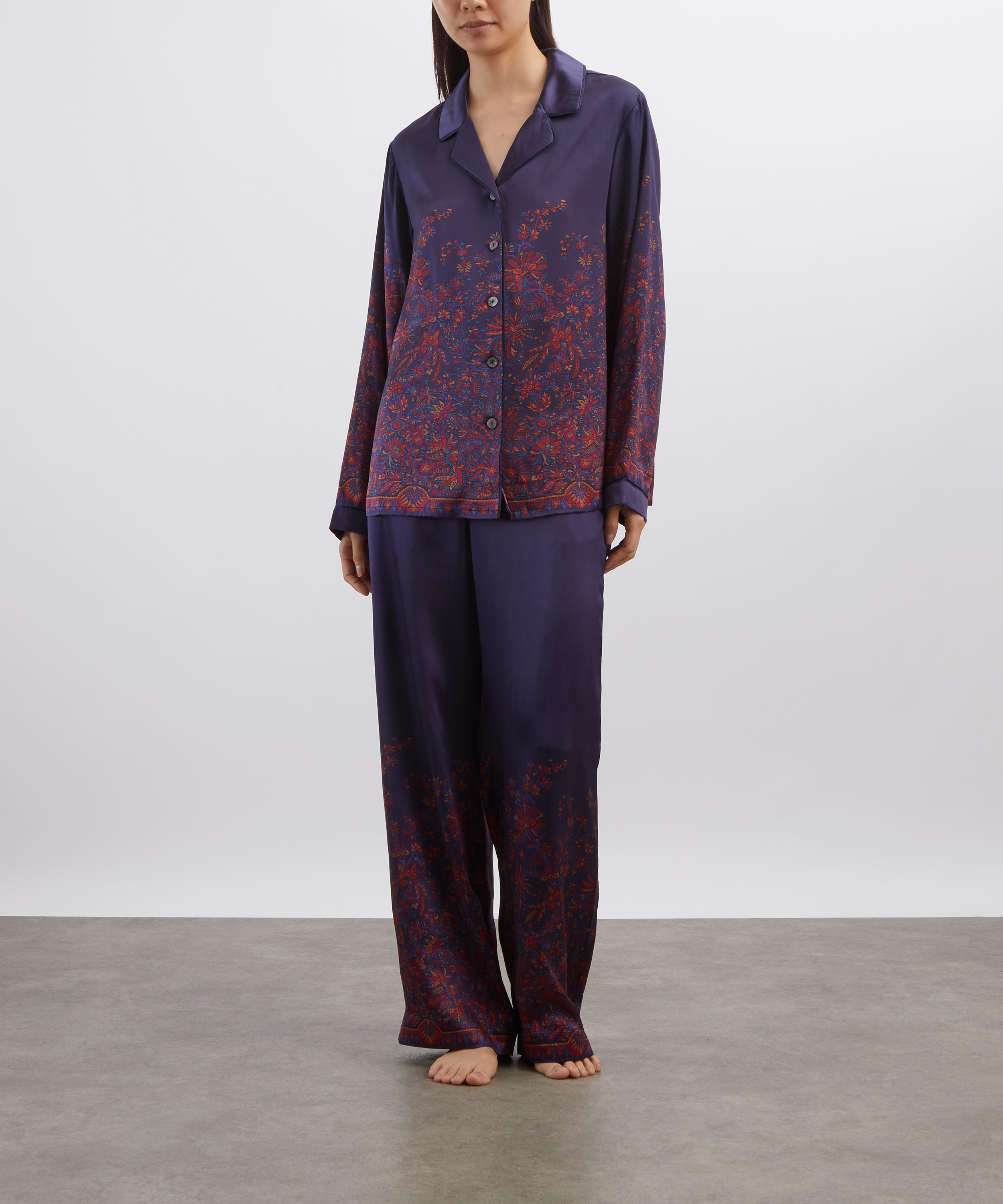 Liberty - Cosmic Jungle Placement Silk Pyjama Set image number 2