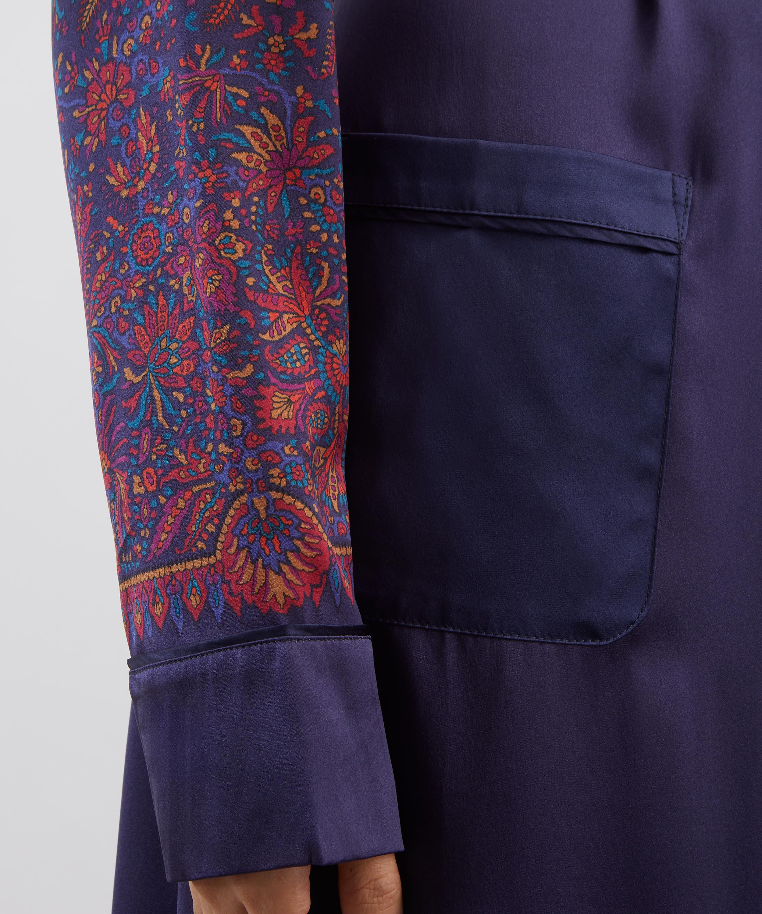 Liberty - Cosmic Jungle Placement Silk Robe&nbsp; image number 4