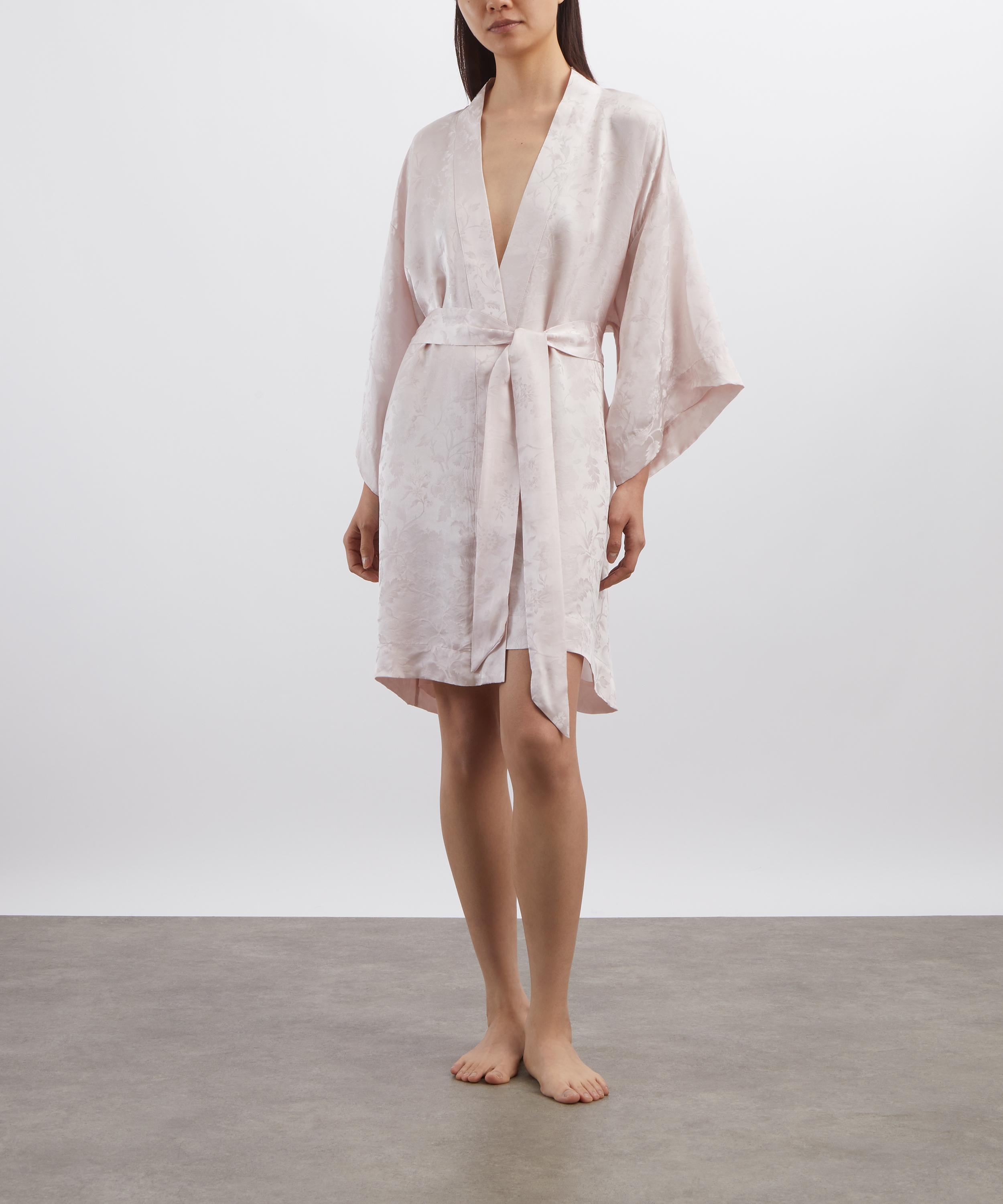 Liberty - Lena Belle Silk Jacquard Kimono Robe image number 1