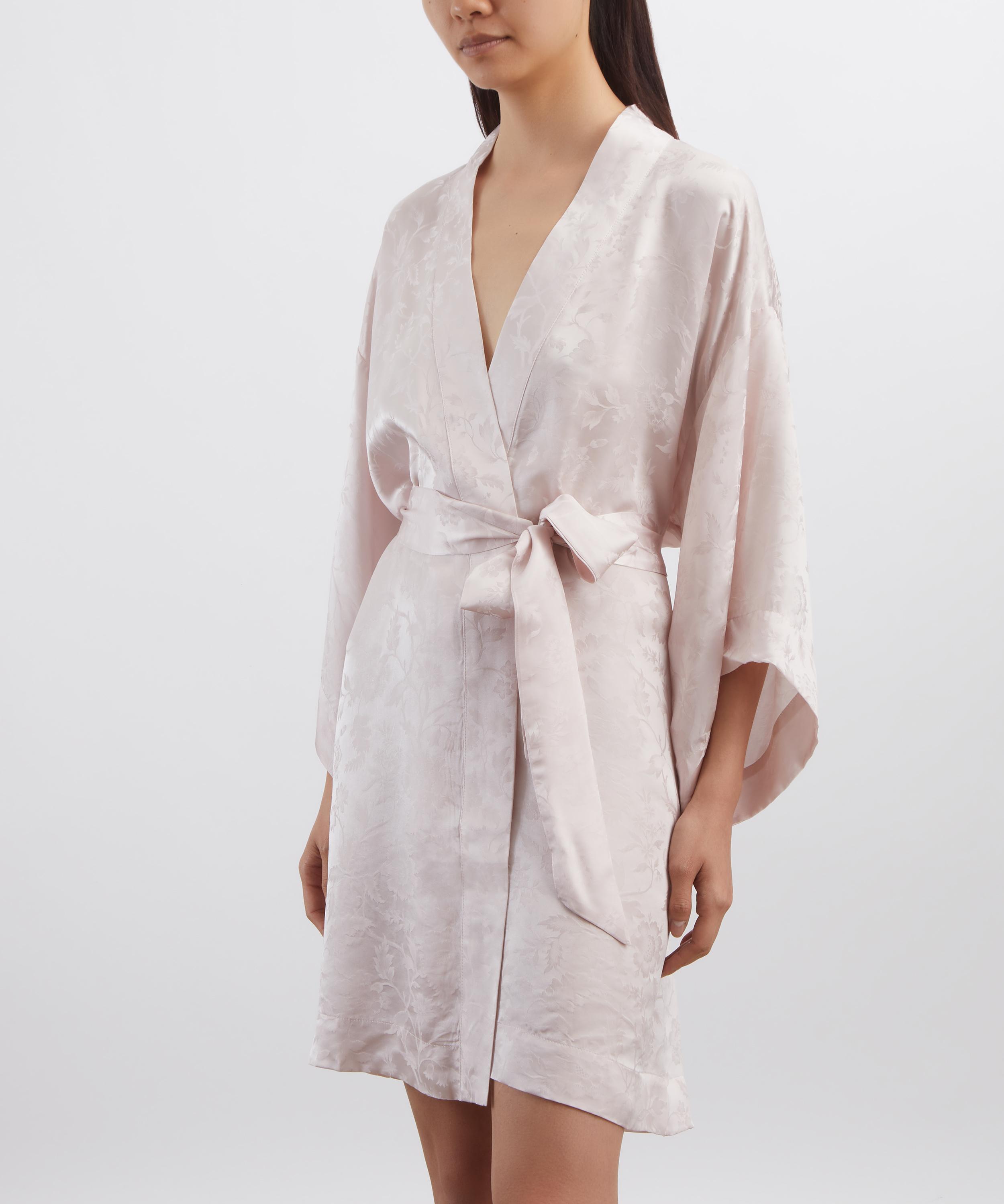 Liberty - Lena Belle Silk Jacquard Kimono Robe image number 2