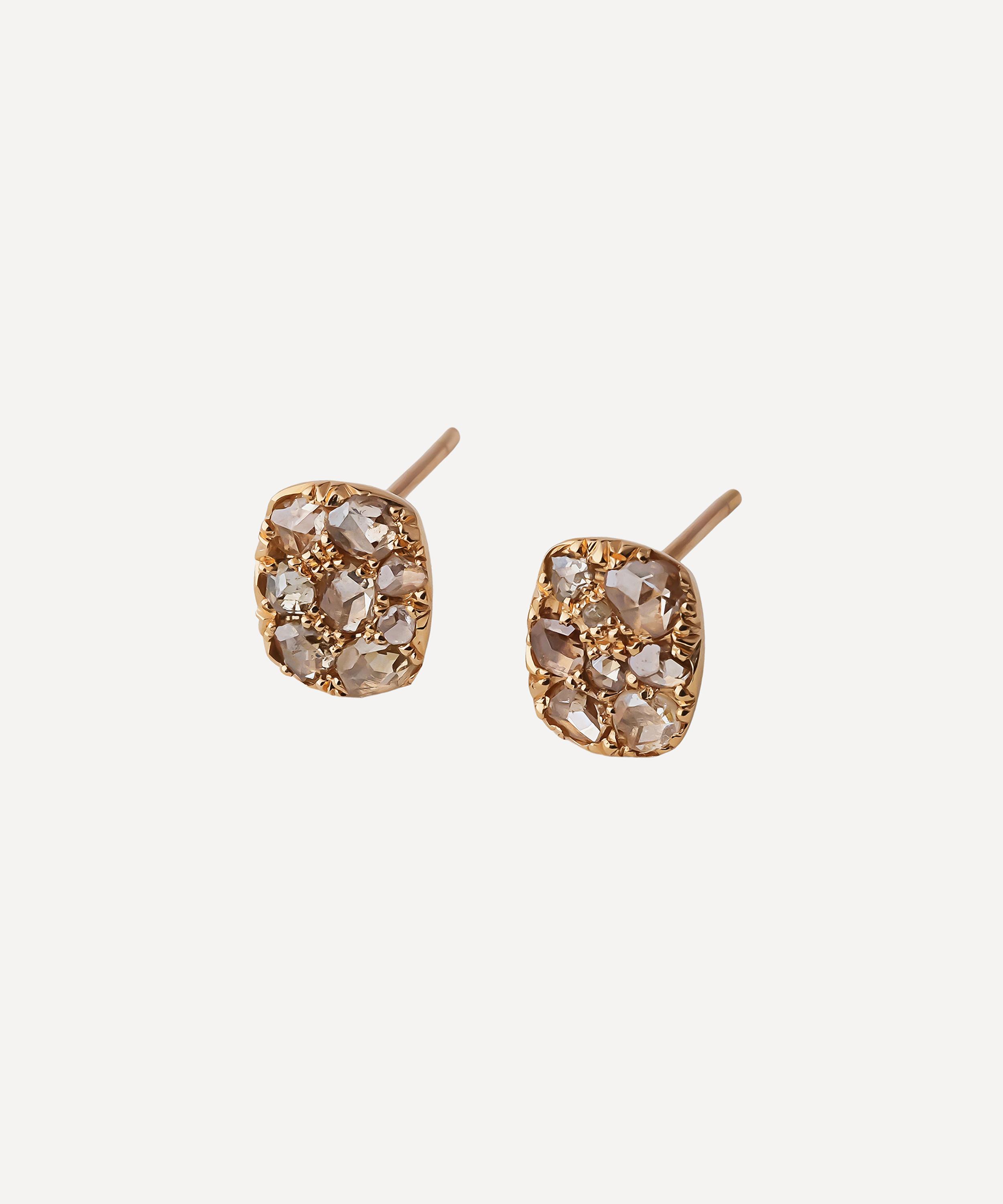 Hargreaves Stockholm - 18ct Gold Into The Wild Stud Earrings image number 0